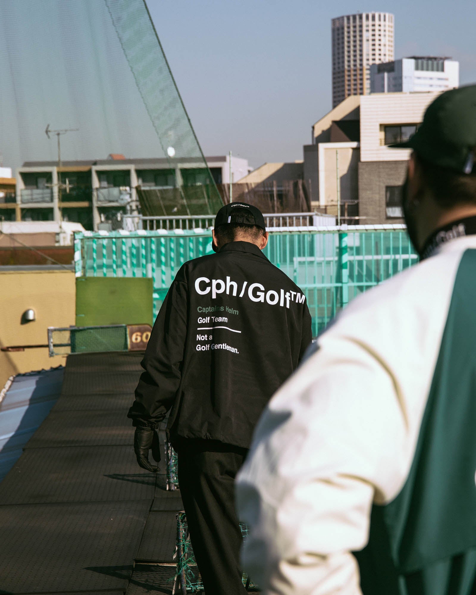 美品　Cph/Golf ZIPPER COACH JKT - GREEN -XL Cph/Golf™️ZIPPER COACH JKT - GREEN - – Cph/Golf™︎