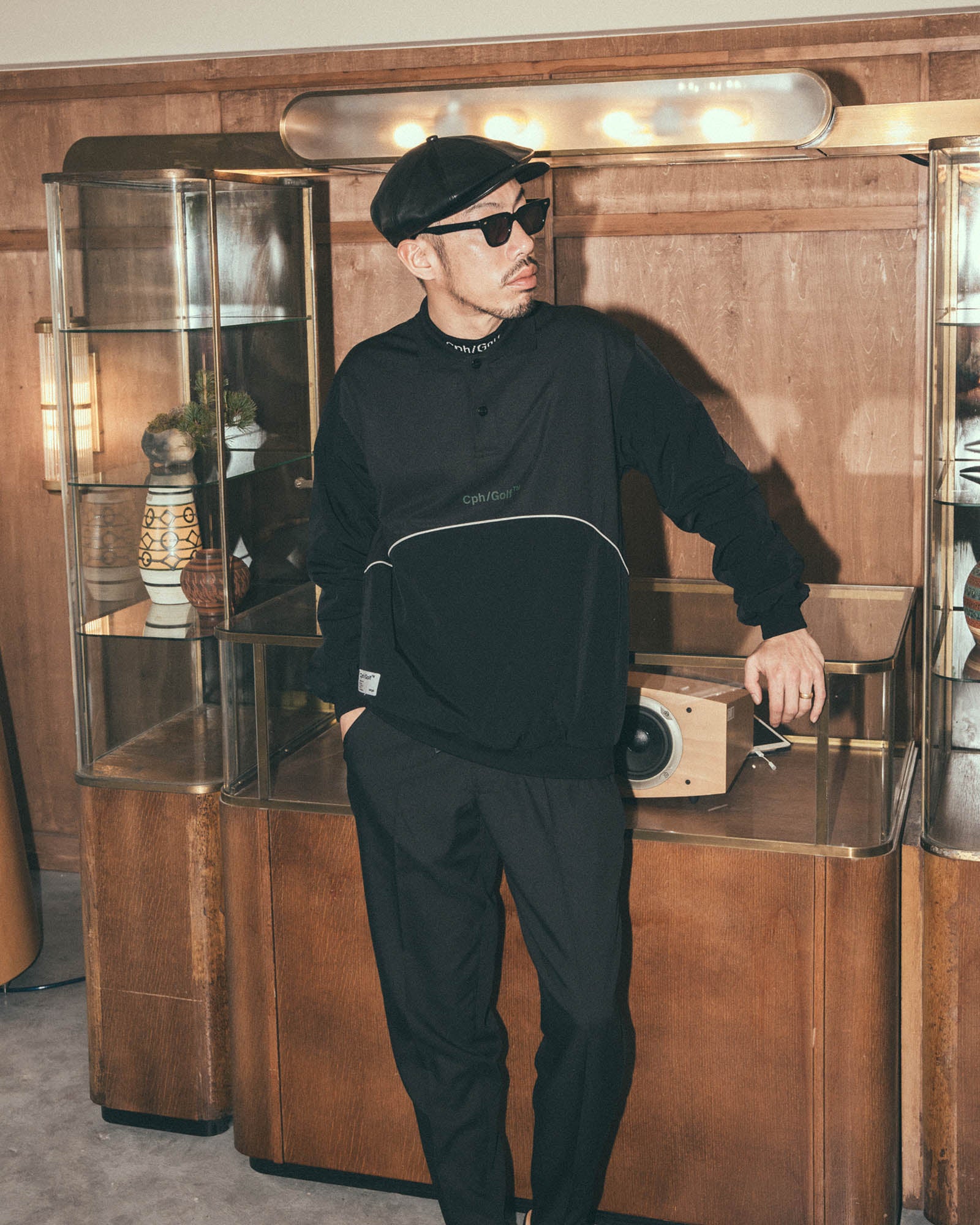 GENTLEMAN POLO PO JACKET - BLACK - – Cph/Golf™︎