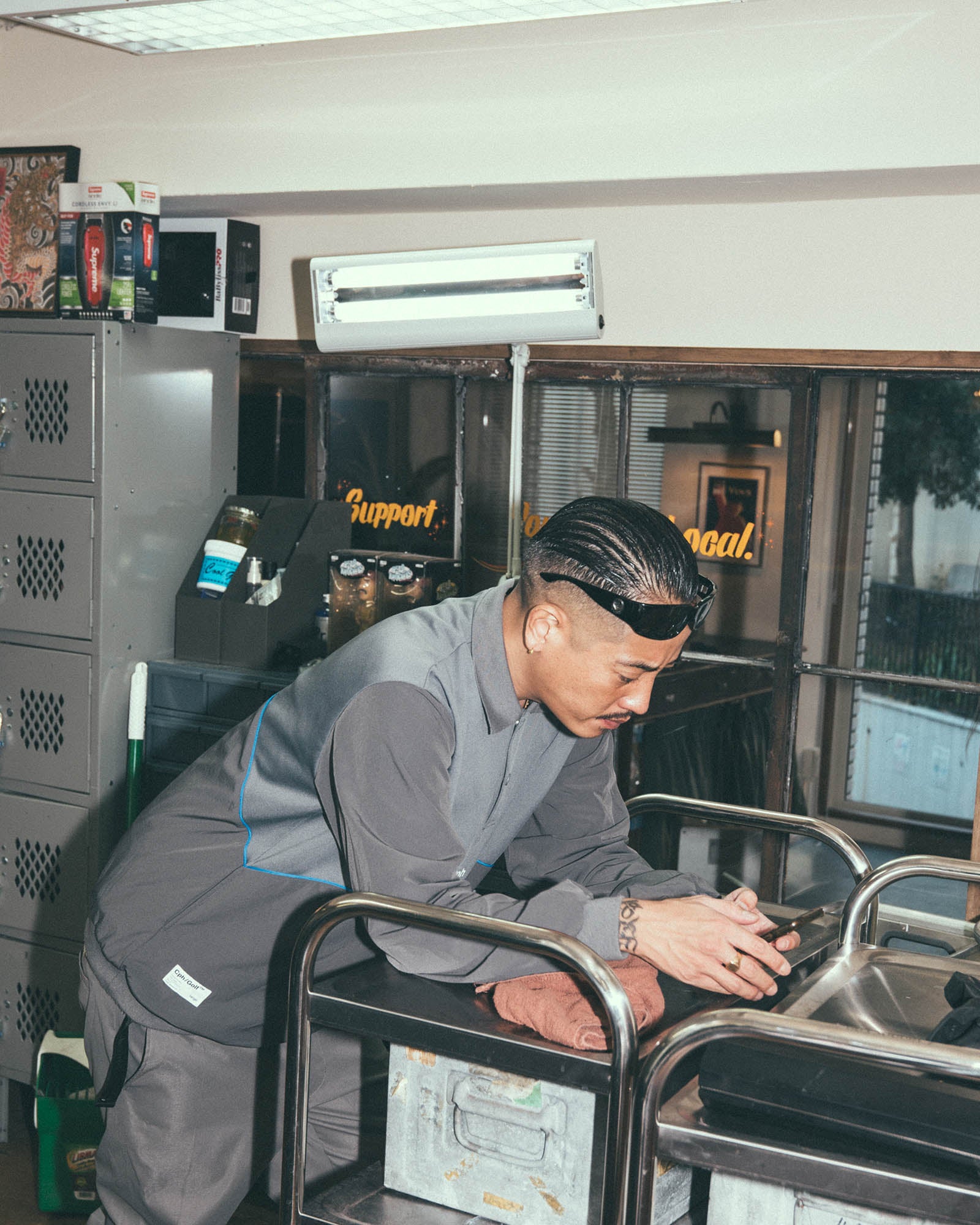 Cph/Golf #GENTLEMAN P/O JACKET セットアップ GENTLEMAN POLO PO JACKET - GRAY - – Cph/Golf™︎