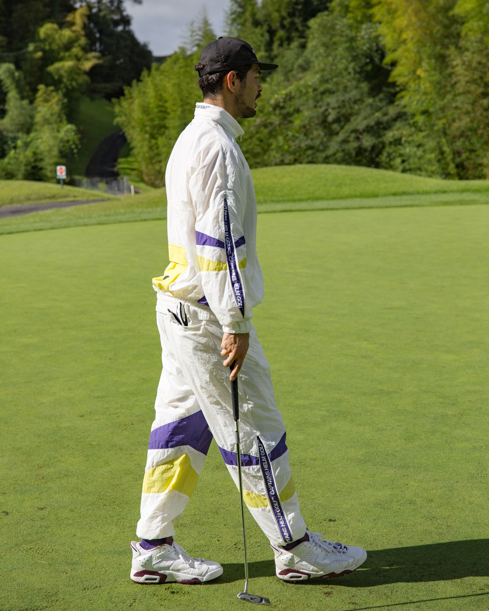 SIDE ZIPPER NYLON PANTS - WHITE - – Cph/Golf™︎