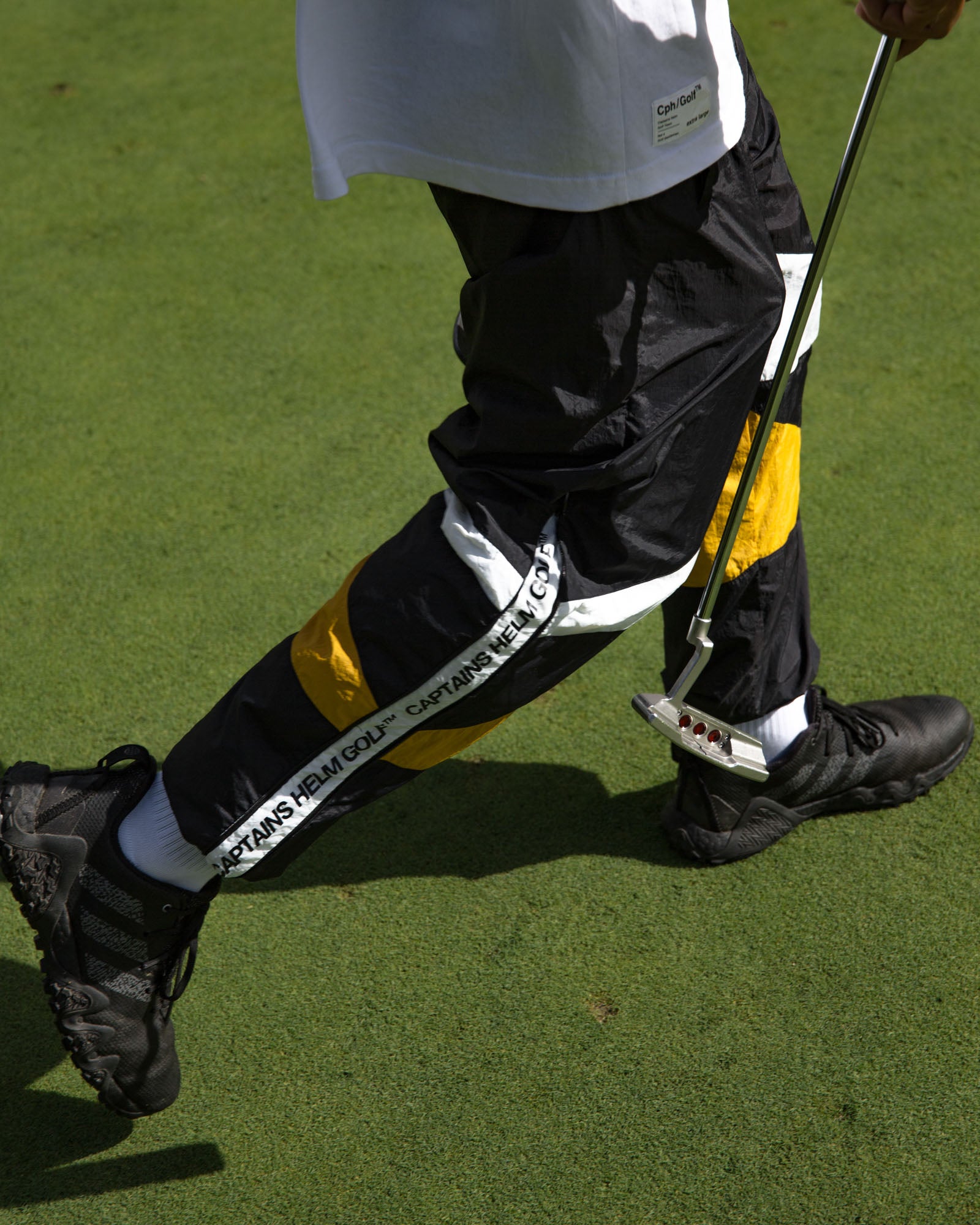SIDE ZIPPER NYLON PANTS - BLACK - – Cph/Golf™︎
