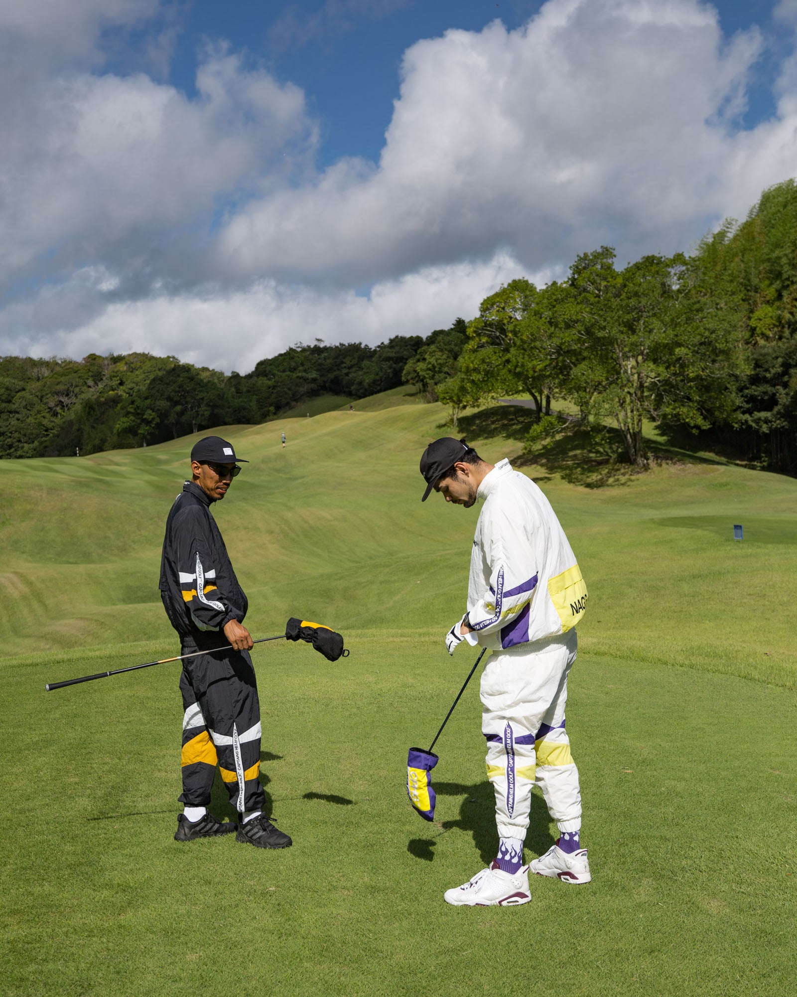 SIDE ZIPPER NYLON PANTS - BLACK - – Cph/Golf™︎