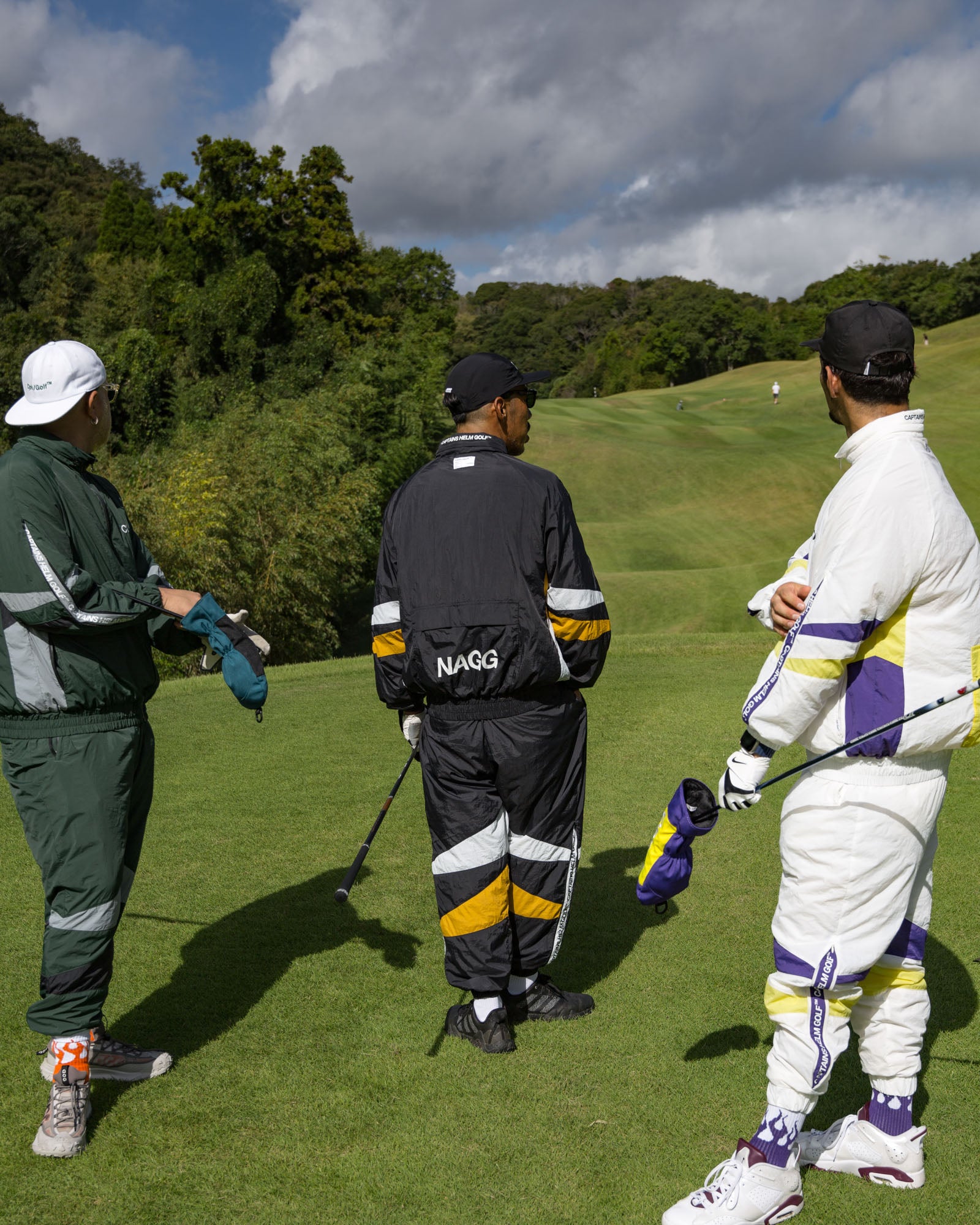 SIDE ZIPPER NYLON PANTS - GREEN - – Cph/Golf™︎