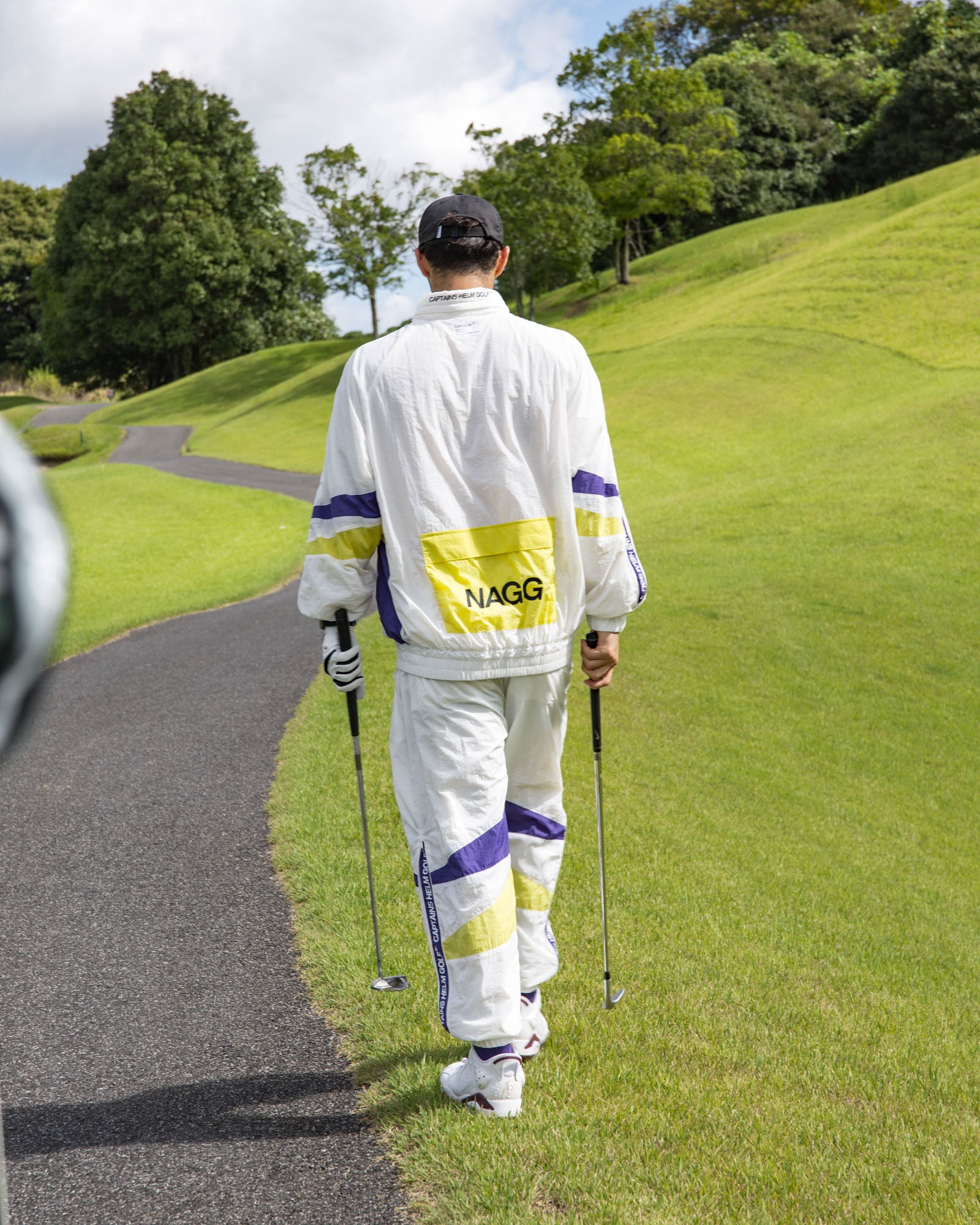 SIDE ZIPPER NYLON PANTS - WHITE - – Cph/Golf™︎