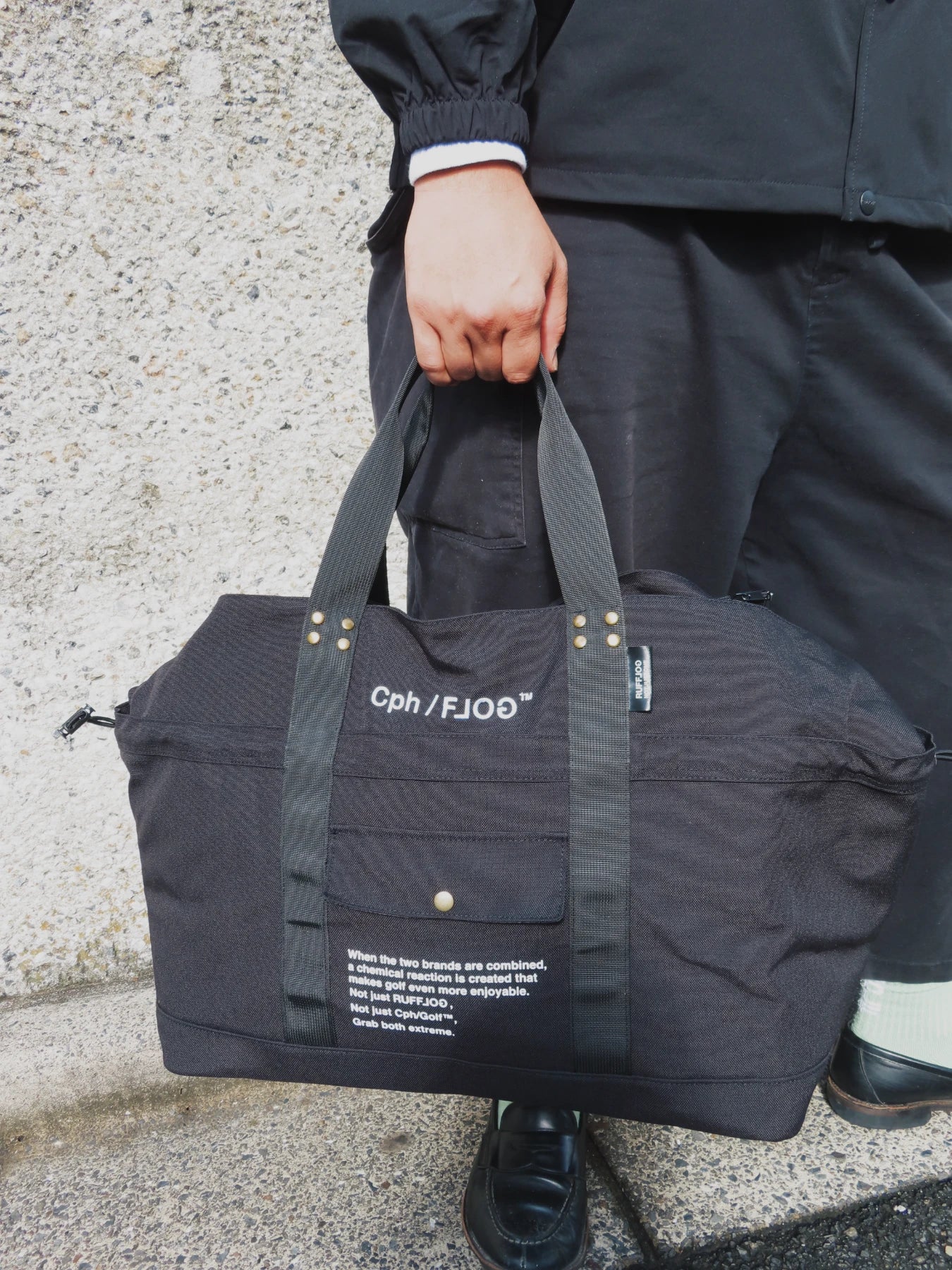 Cph/Golf×RUFFLOG MULTI FUNCTION TOTE BAG BLACK – Cph/Golf™︎ Cph/Golf×RUFFLOG MULTI FUNCTION TOTE BAG BLACK – Cph/Golf™︎
