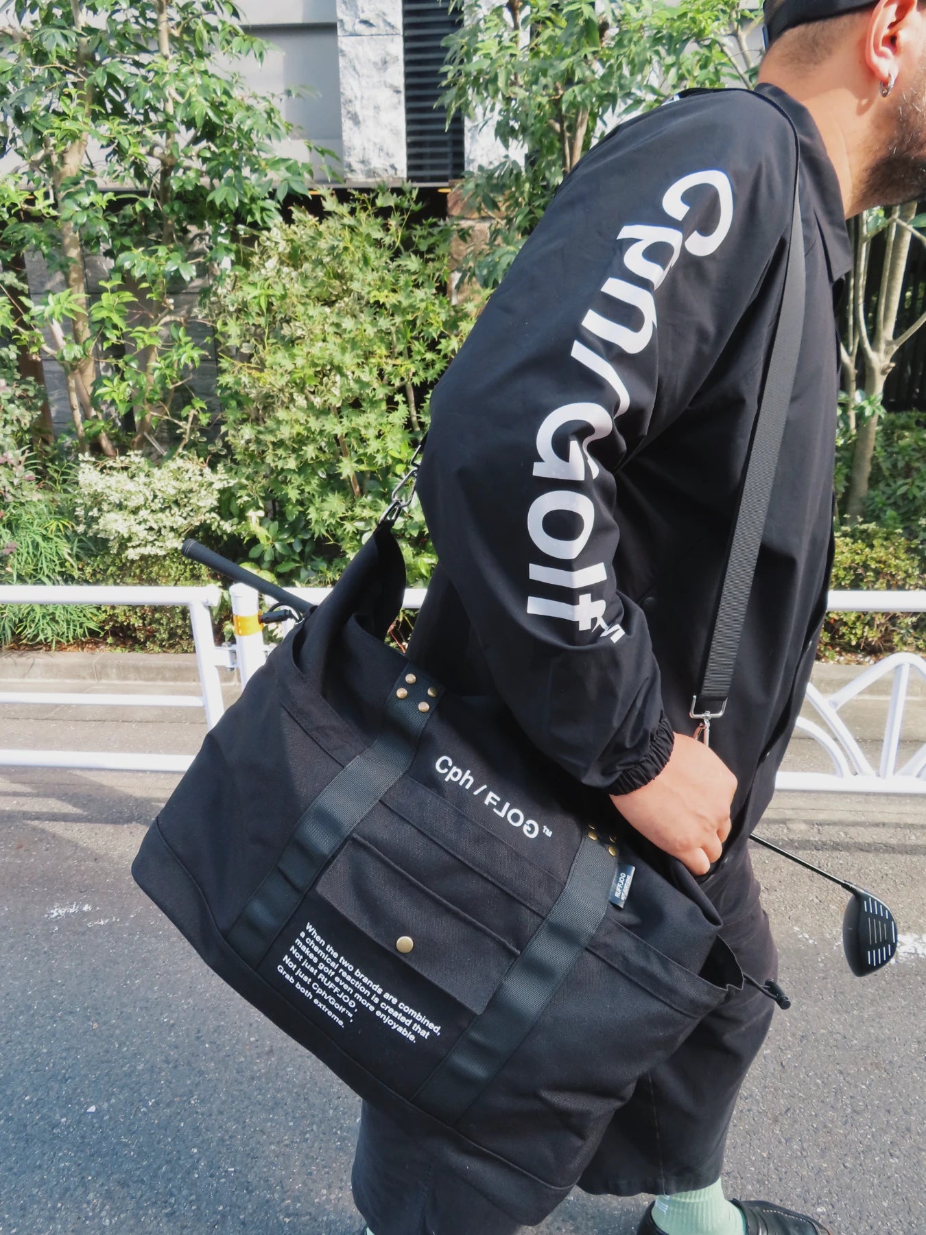 Cph/Golf×RUFFLOG MULTI FUNCTION TOTE BAG BLACK – Cph/Golf™︎ Cph/Golf×RUFFLOG MULTI FUNCTION TOTE BAG BLACK – Cph/Golf™︎