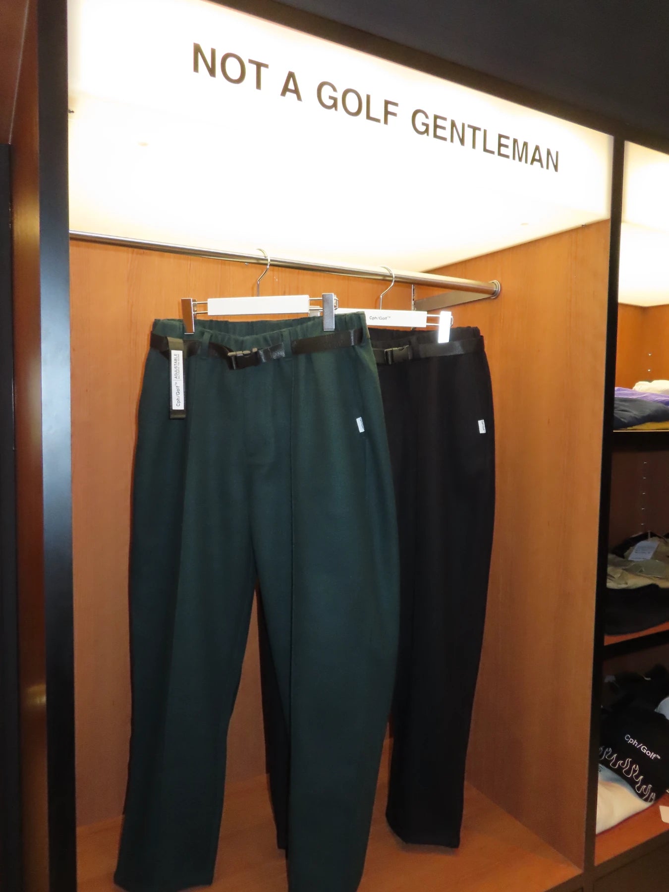 WOOLLY ADJUSTABLE PANTS BLACK – Cph/Golf™︎