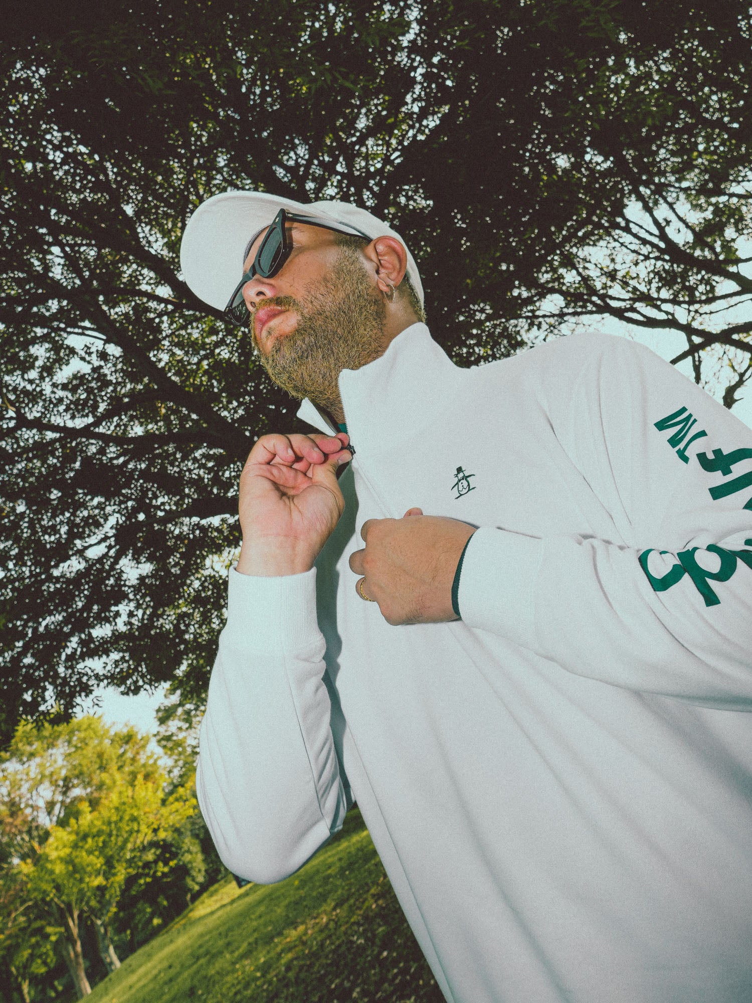 Munsingwear × Cph/Golf™️ #HALF-ZIP SWEAT - WHITE - – Cph