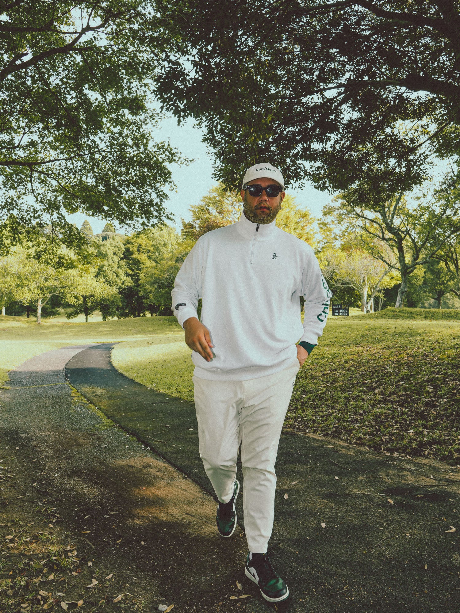 Cph/Golf × Munsingwear コラボ限定 ハーフジップスウェット Cph/Golf × Munsingwear コラボ限定 ハーフジップスウェット