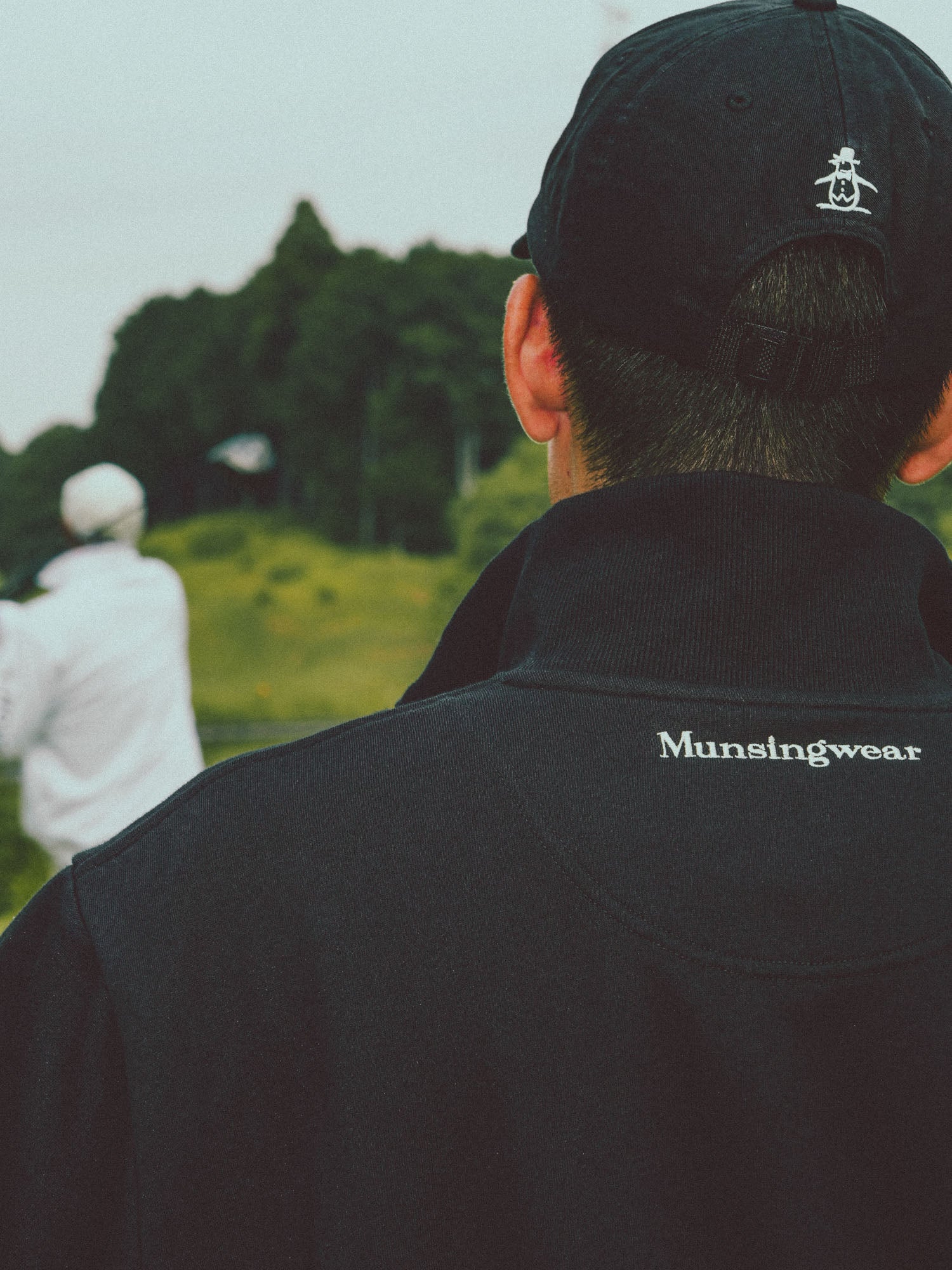 Munsingwear × Cph/Golf™️ #HALF-ZIP SWEAT - BLACK - – Cph