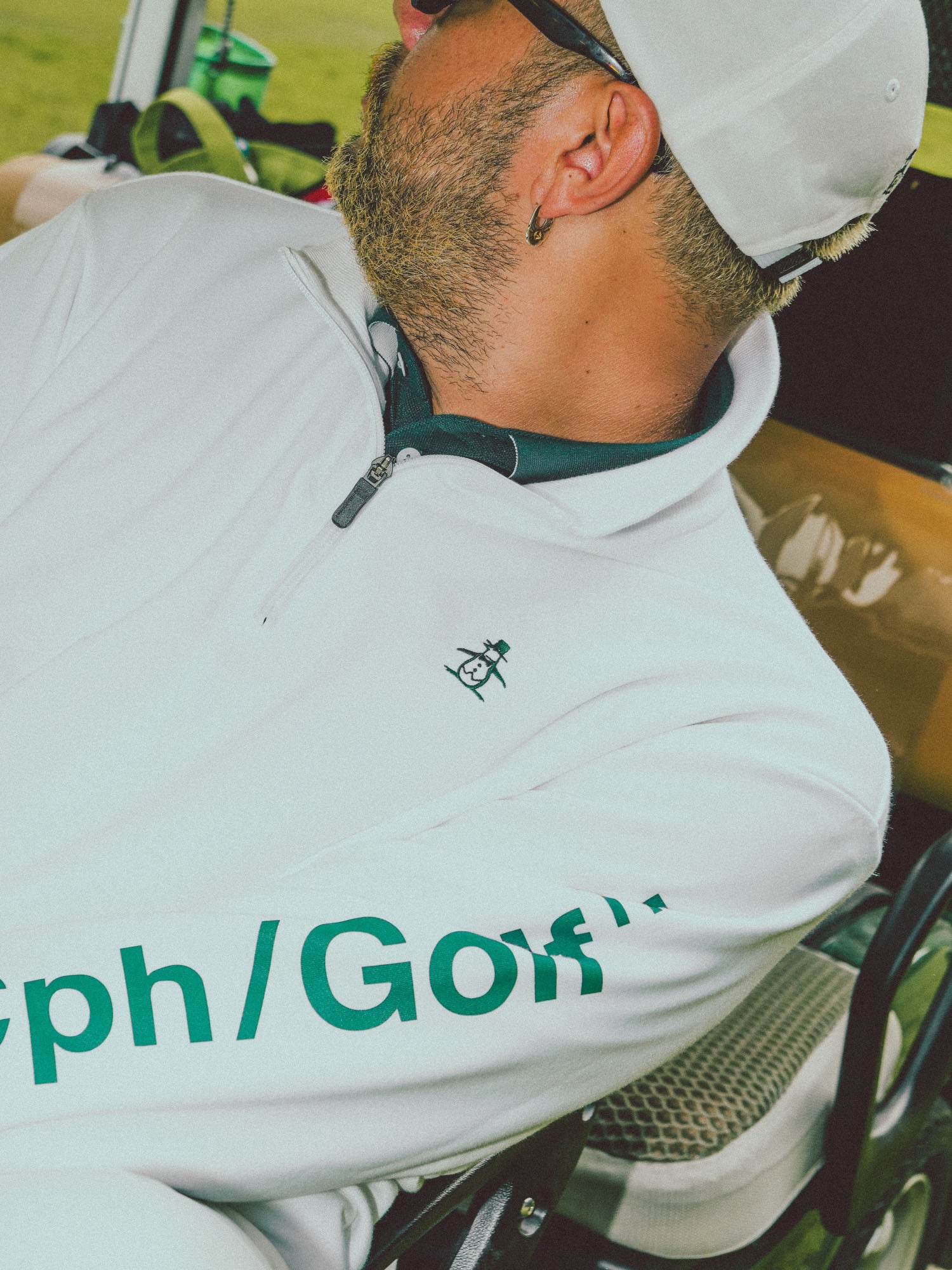 Munsingwear × Cph/Golf™️ #HALF-ZIP SWEAT - BLACK - – Cph/Golf™︎