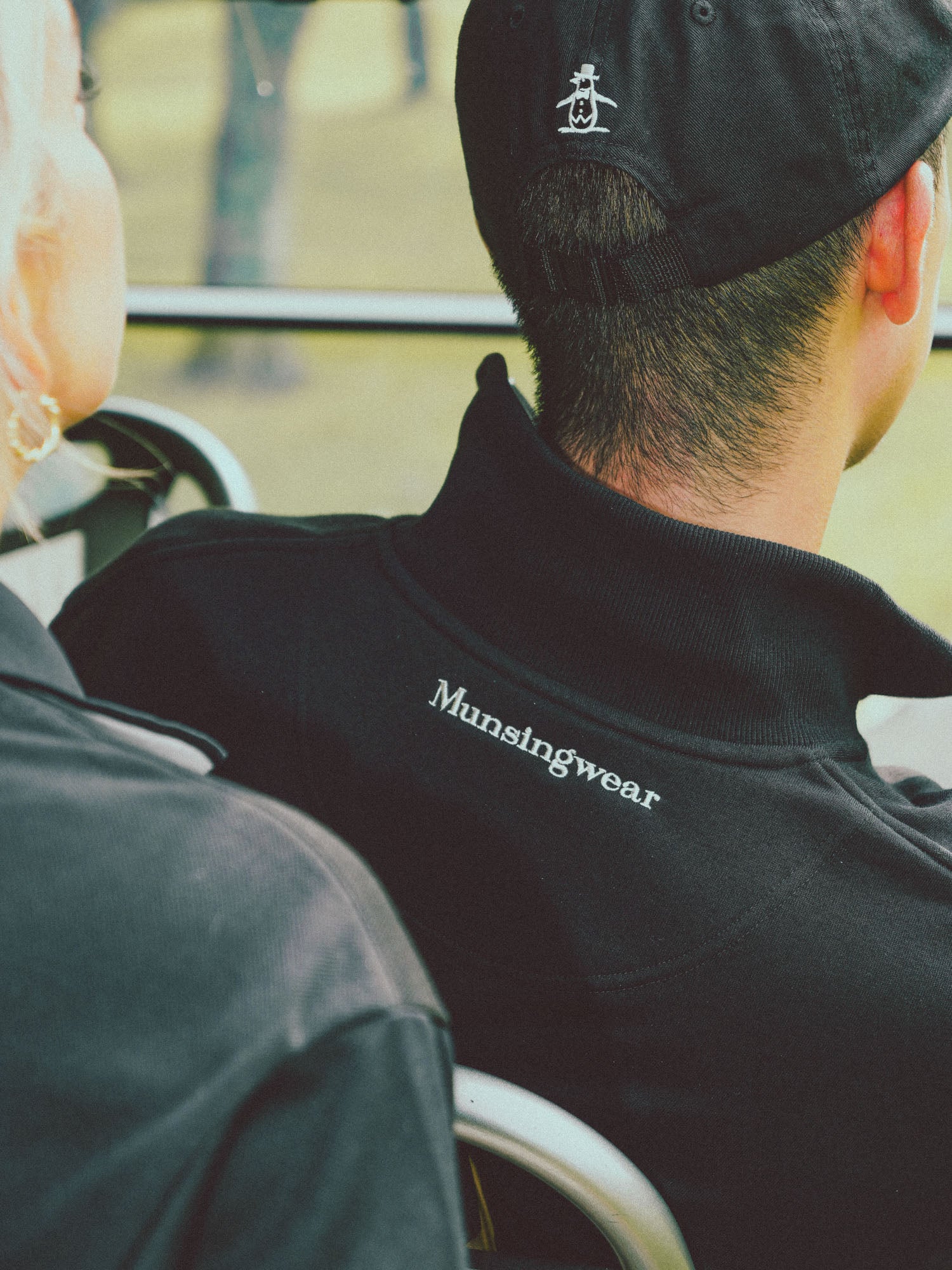 Munsingwear × Cph/Golf™️ #HALF-ZIP SWEAT - BLACK - – Cph