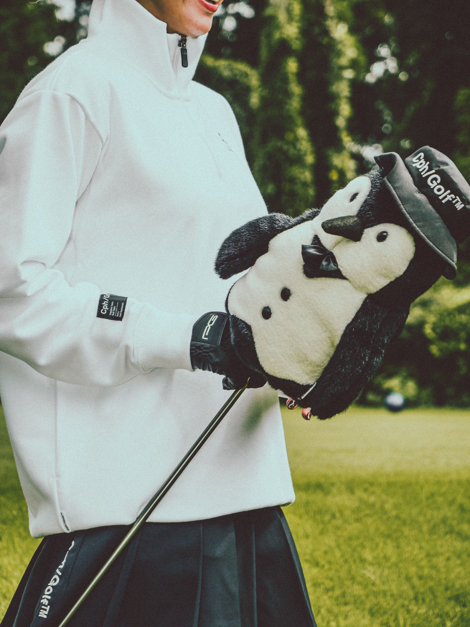 WOMENS] Munsingwear × Cph/Golf™️ #HALF-ZIP SWEAT - WHITE - – Cph