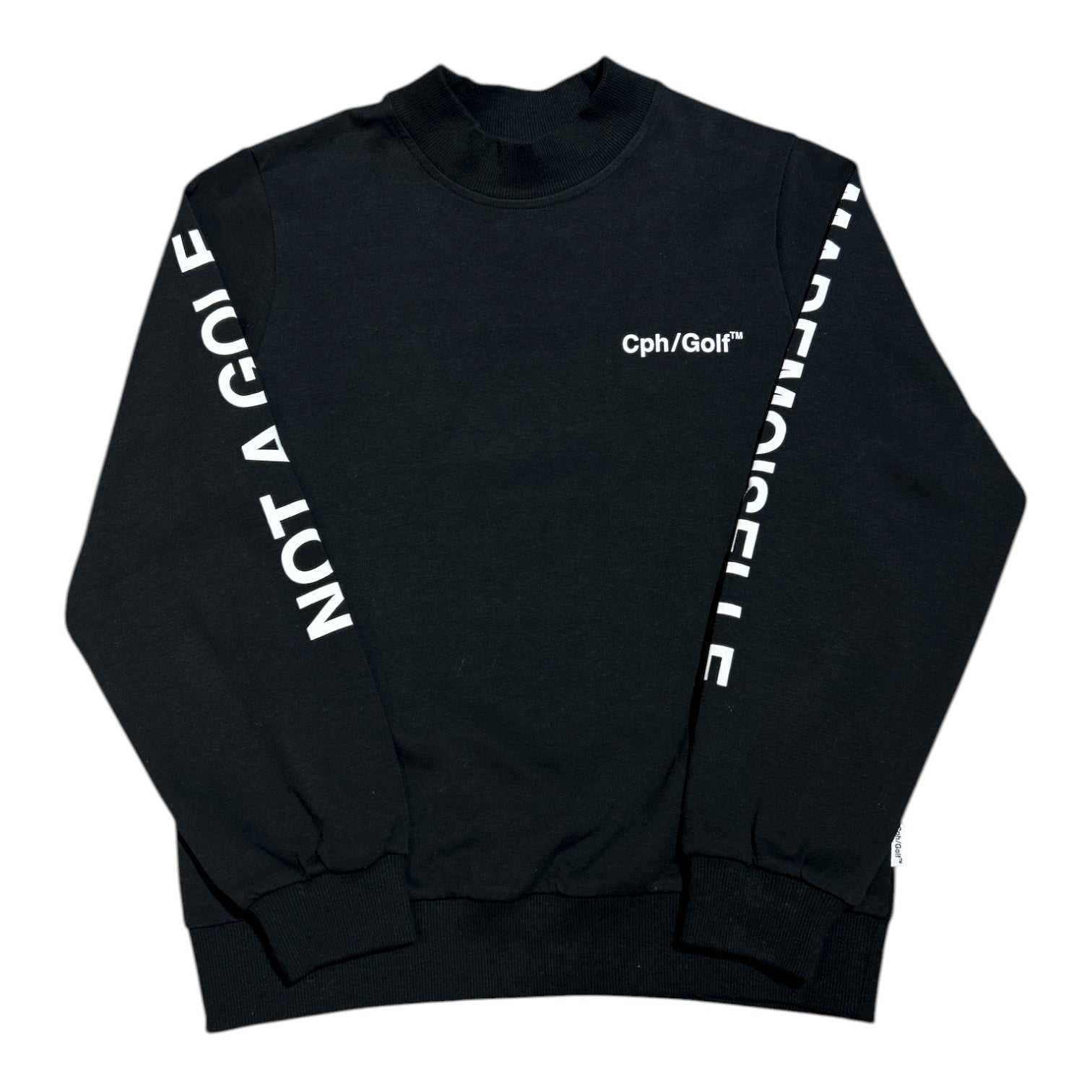 Cph/Golf リサイクルデザインスウェット WOMEN] Cph/Golf LOGO LS MOCK NECK TEE BLACK – Cph/Golf™︎