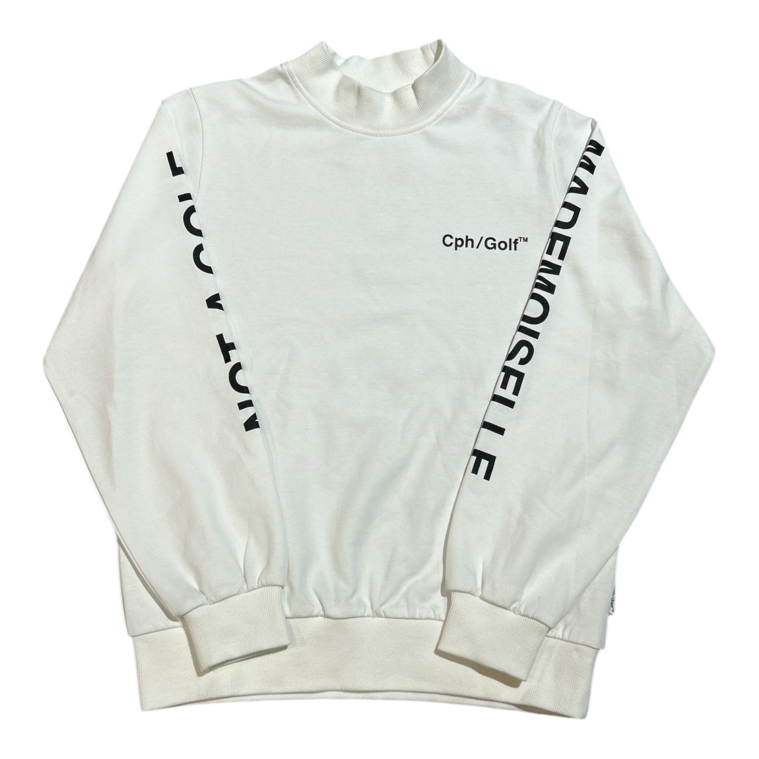WOMEN] Cph/Golf LOGO LS MOCK NECK TEE WHITE – Cph/Golf™︎