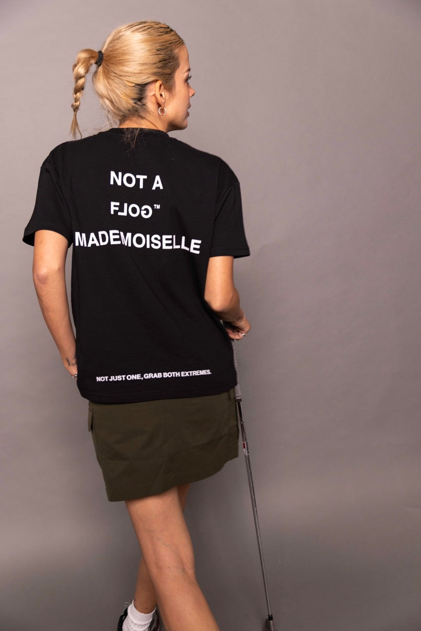 WOMEN] Cph/Golf×RUFFLOG SS MOCK NECK TEE BLACK – Cph/Golf™︎