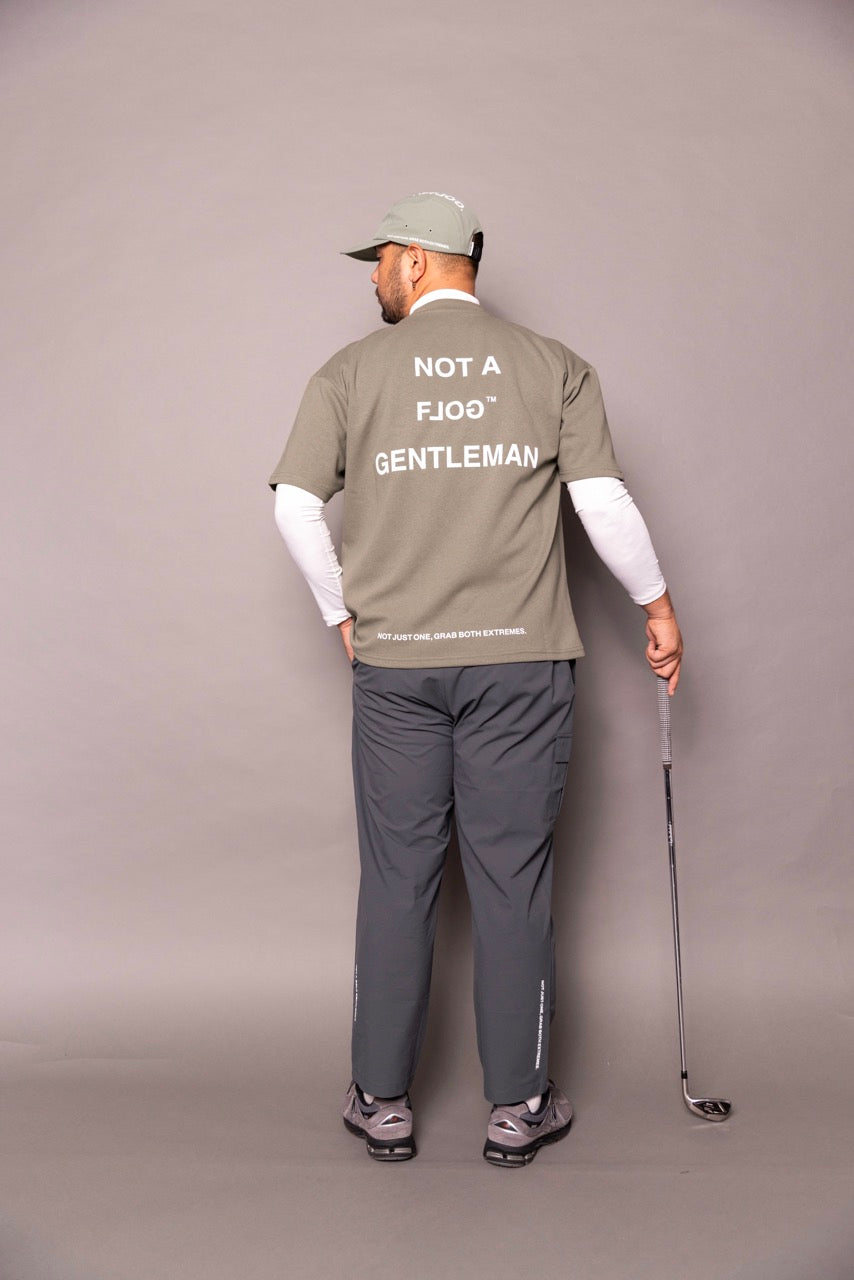 Cph/Golf×RUFFLOG SS MOCK NECK TEE KHAKI – Cph/Golf™︎