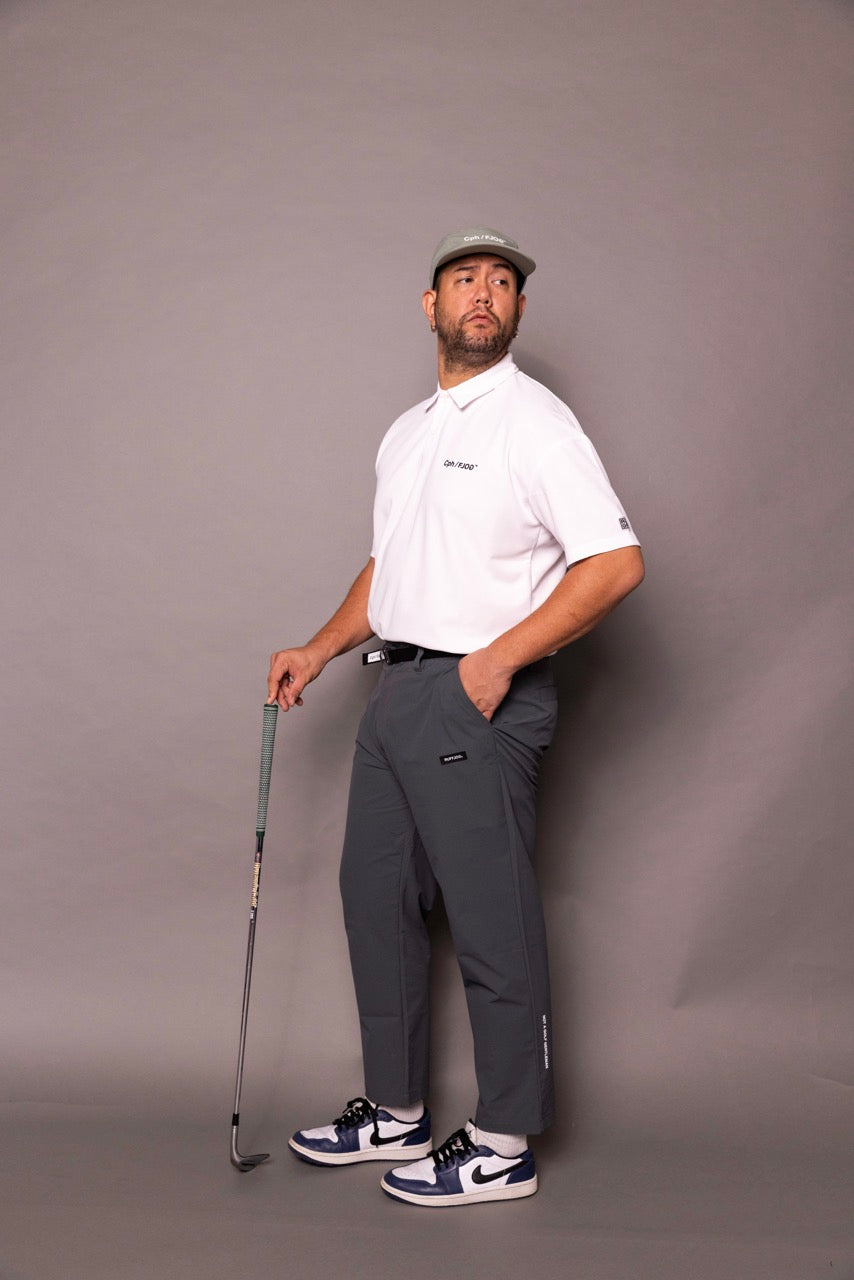 Cph/Golf×RUFFLOG VERTICAL LOGO SS POLO WHITE – Cph/Golf™︎