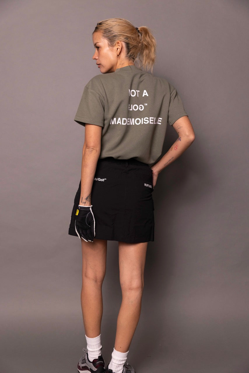 WOMEN] Cph/Golf×RUFFLOG SS MOCK NECK TEE KHAKI – Cph/Golf™︎