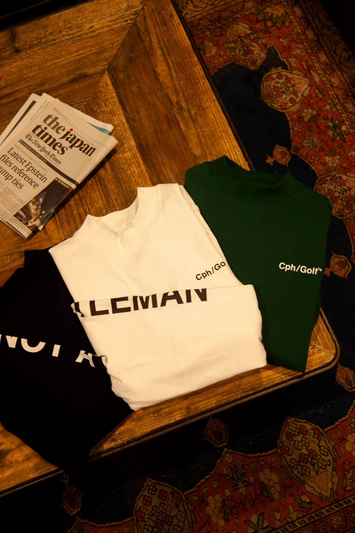 Cph/Golf LOGO LS MOCK NECK TEE GREEN – Cph/Golf™︎