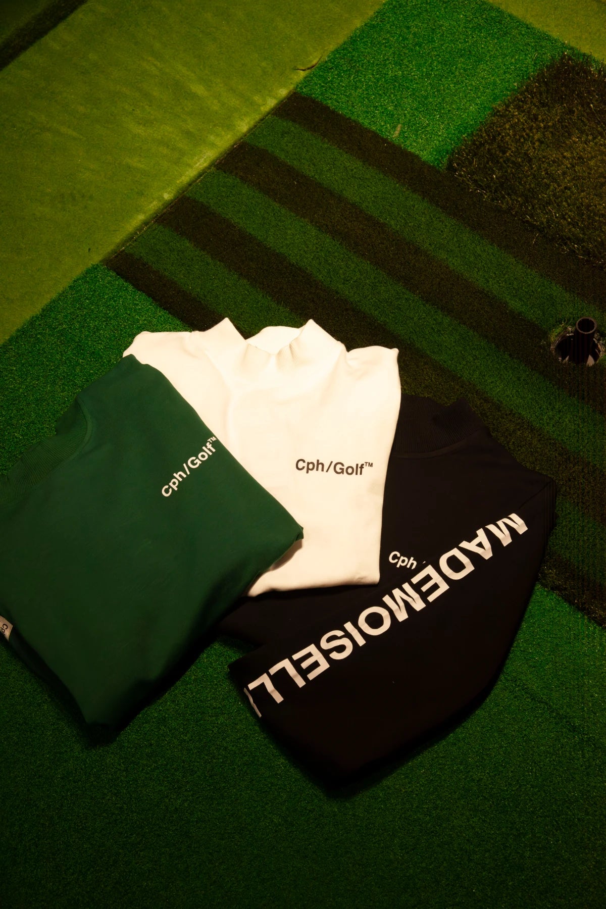 WOMEN] Cph/Golf LOGO LS MOCK NECK TEE WHITE – Cph/Golf™︎