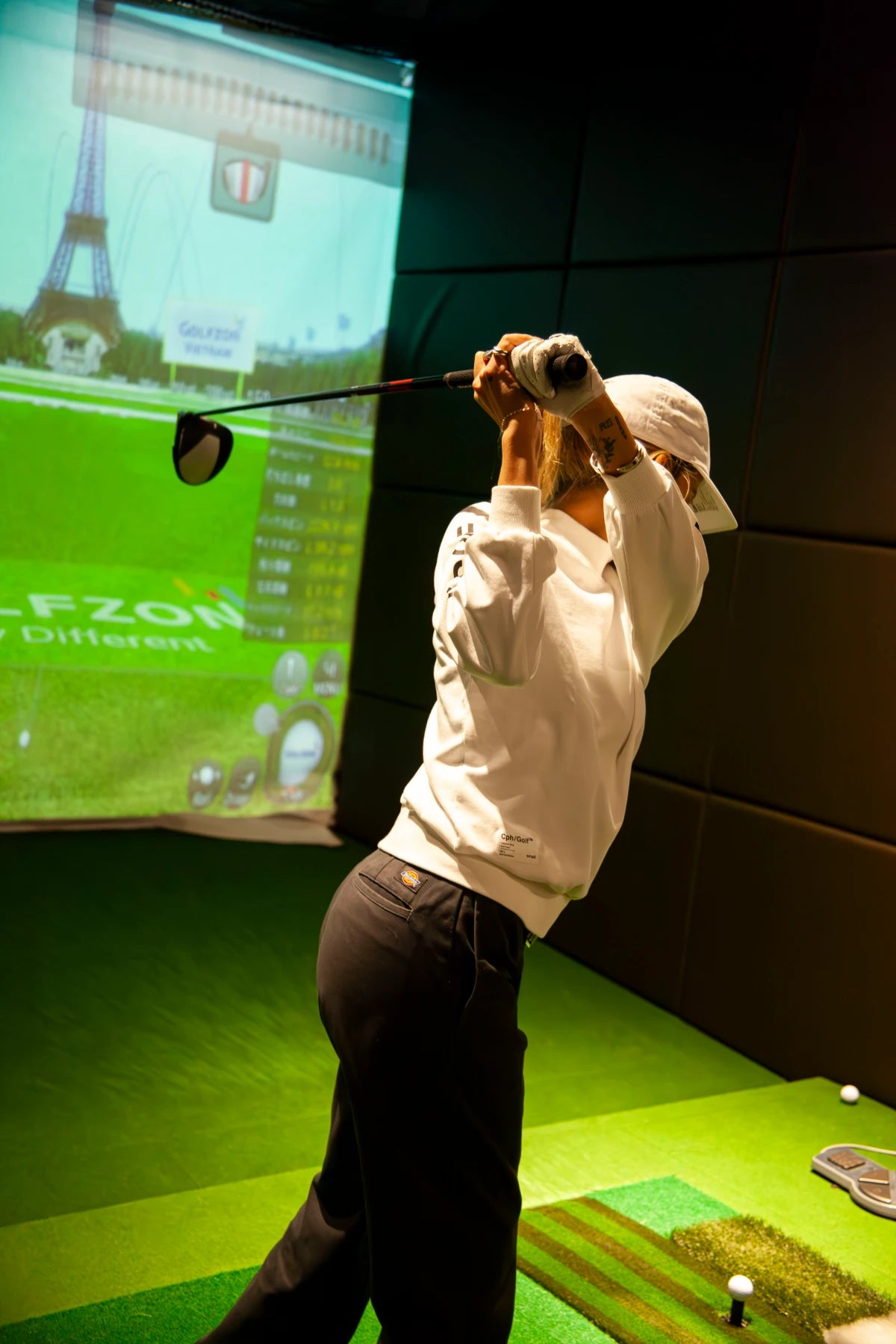 WOMEN] Cph/Golf LOGO LS MOCK NECK TEE WHITE – Cph/Golf™︎