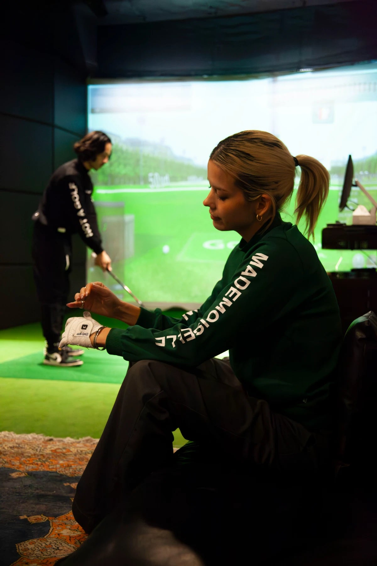 WOMEN] Cph/Golf LOGO LS MOCK NECK TEE GREEN – Cph/Golf™︎