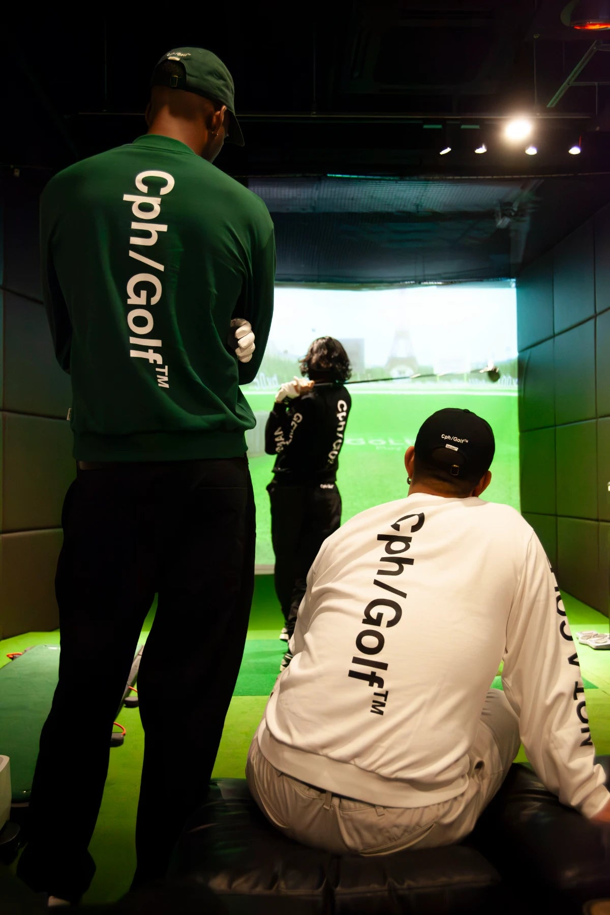 Cph/Golf LOGO LS MOCK NECK TEE GREEN – Cph/Golf™︎