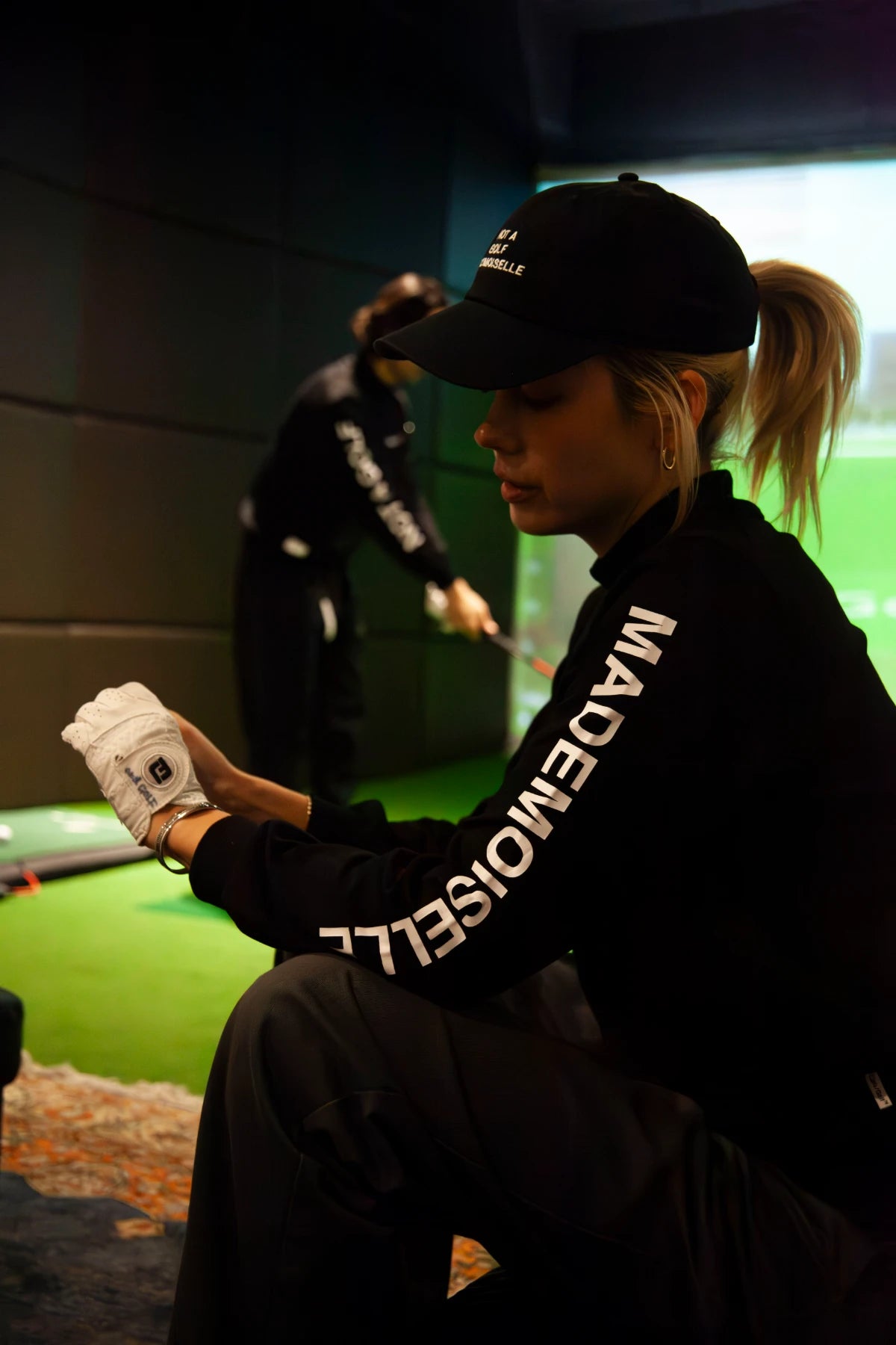 WOMEN] Cph/Golf LOGO LS MOCK NECK TEE BLACK – Cph/Golf™︎