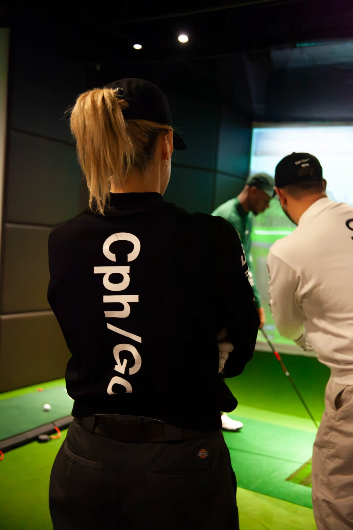 WOMEN] Cph/Golf LOGO LS MOCK NECK TEE BLACK – Cph/Golf™︎
