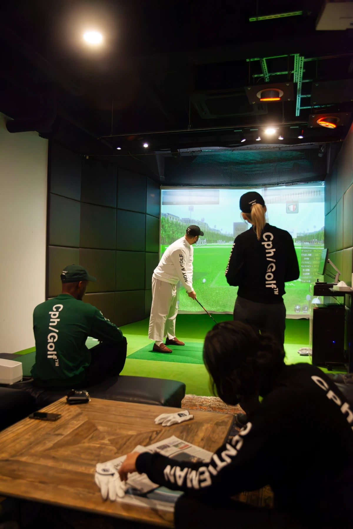 Cph/Golf LOGO LS MOCK NECK TEE GREEN – Cph/Golf™︎