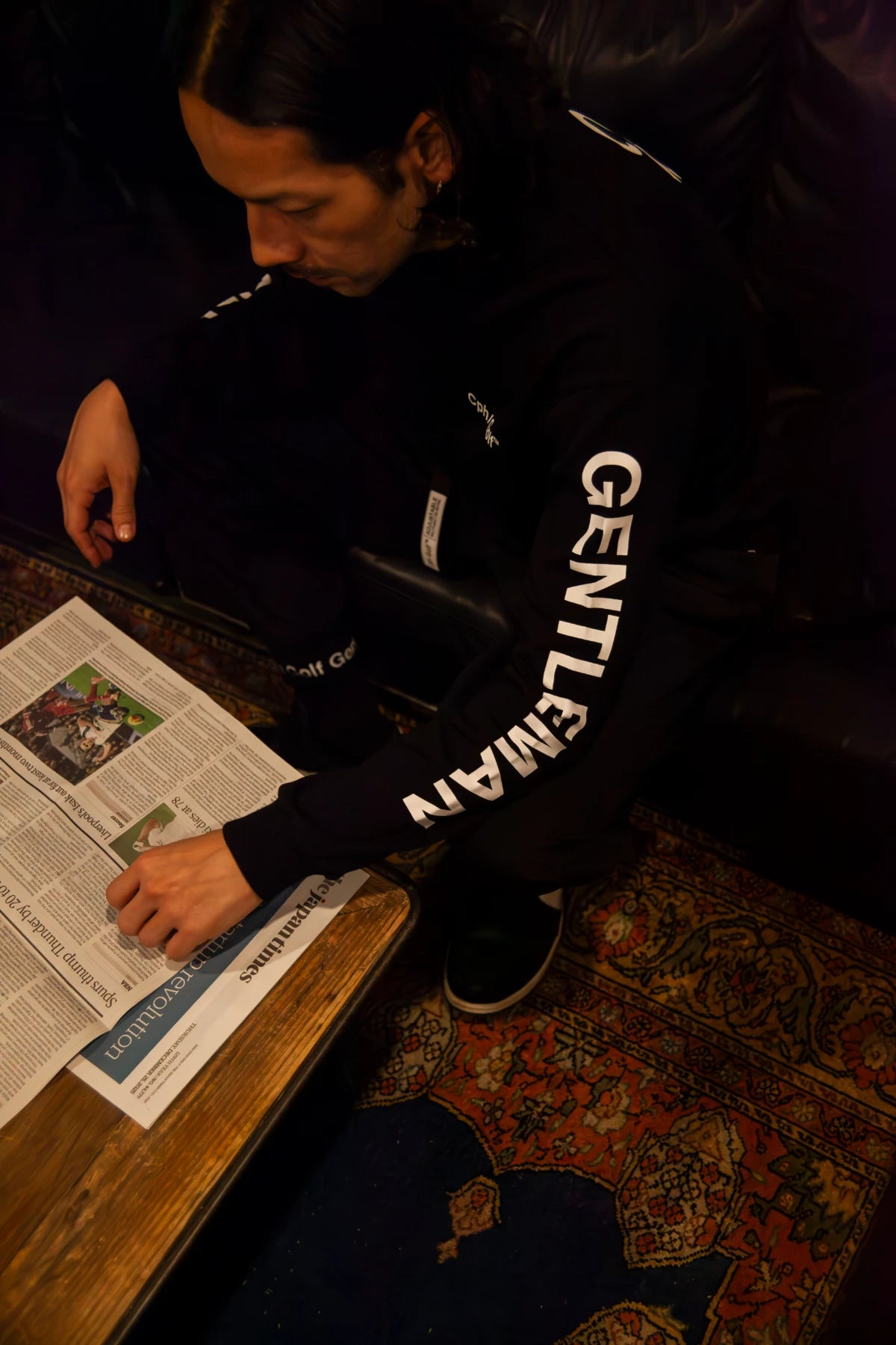 Cph/Golf LOGO LS MOCK NECK TEE BLACK – Cph/Golf™︎