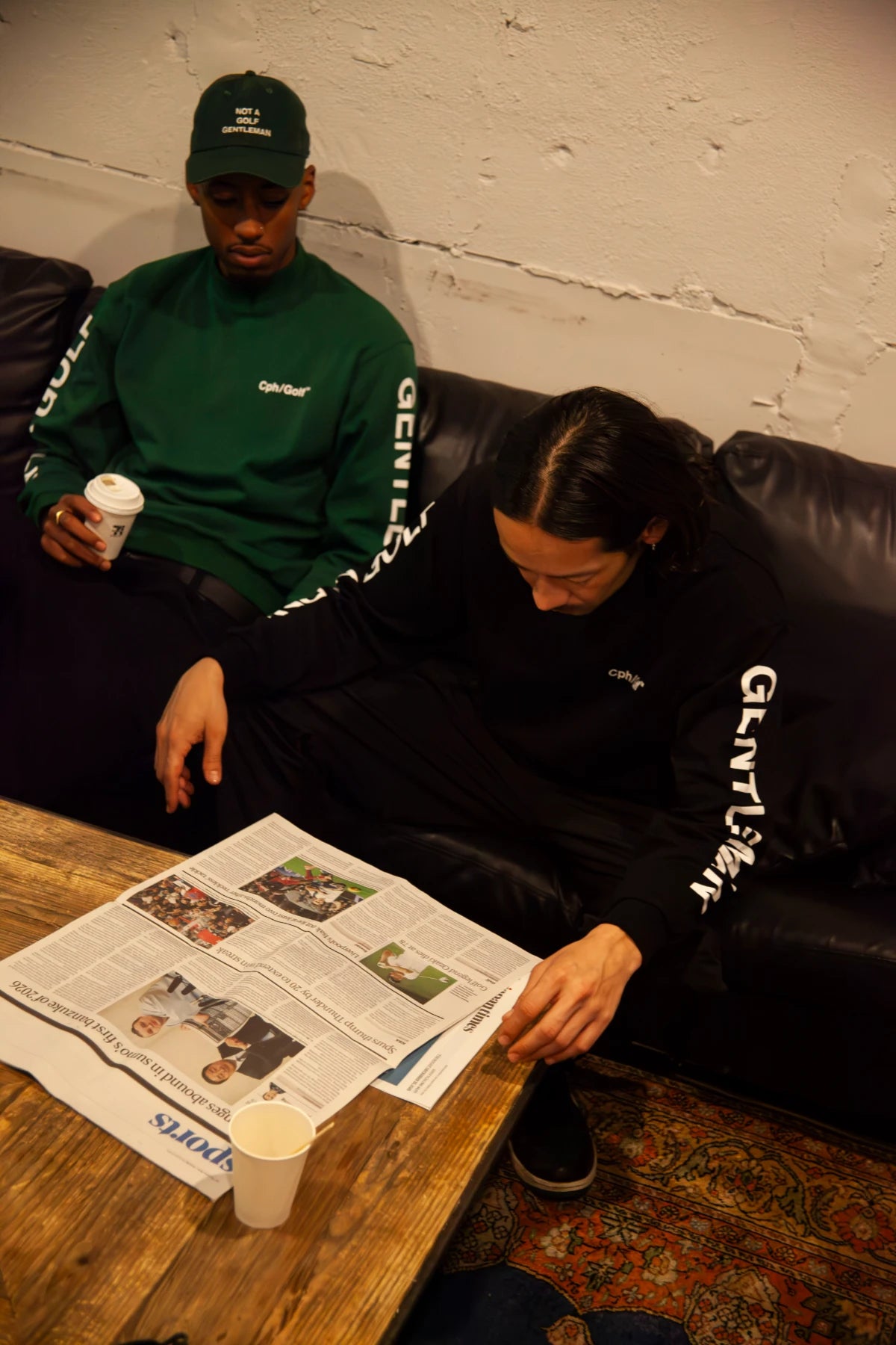 Cph/Golf LOGO LS MOCK NECK TEE GREEN – Cph/Golf™︎