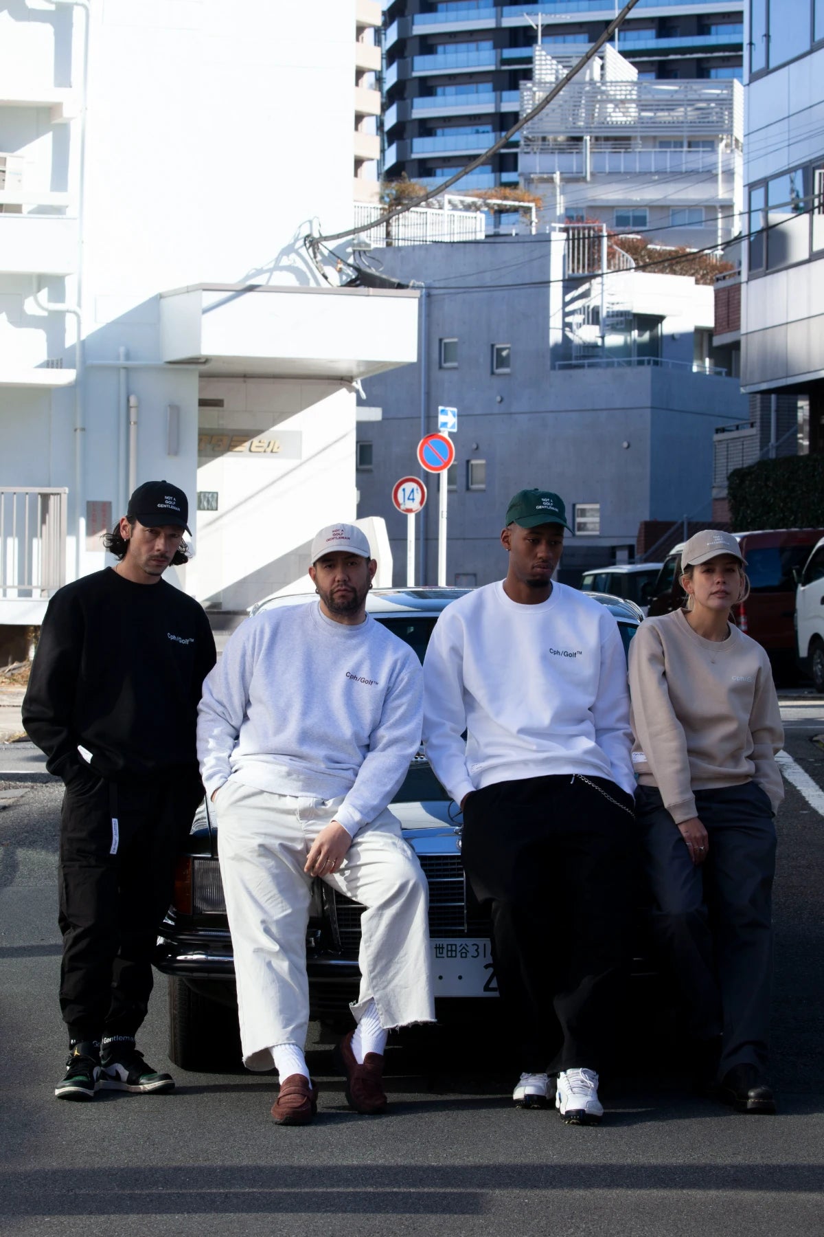 Captains Helm Cph/Golf リサイクルロゴ スウェット Captains Helm Golf ウエア MOCKNECK Captains Helm Golf / Cph/Golf