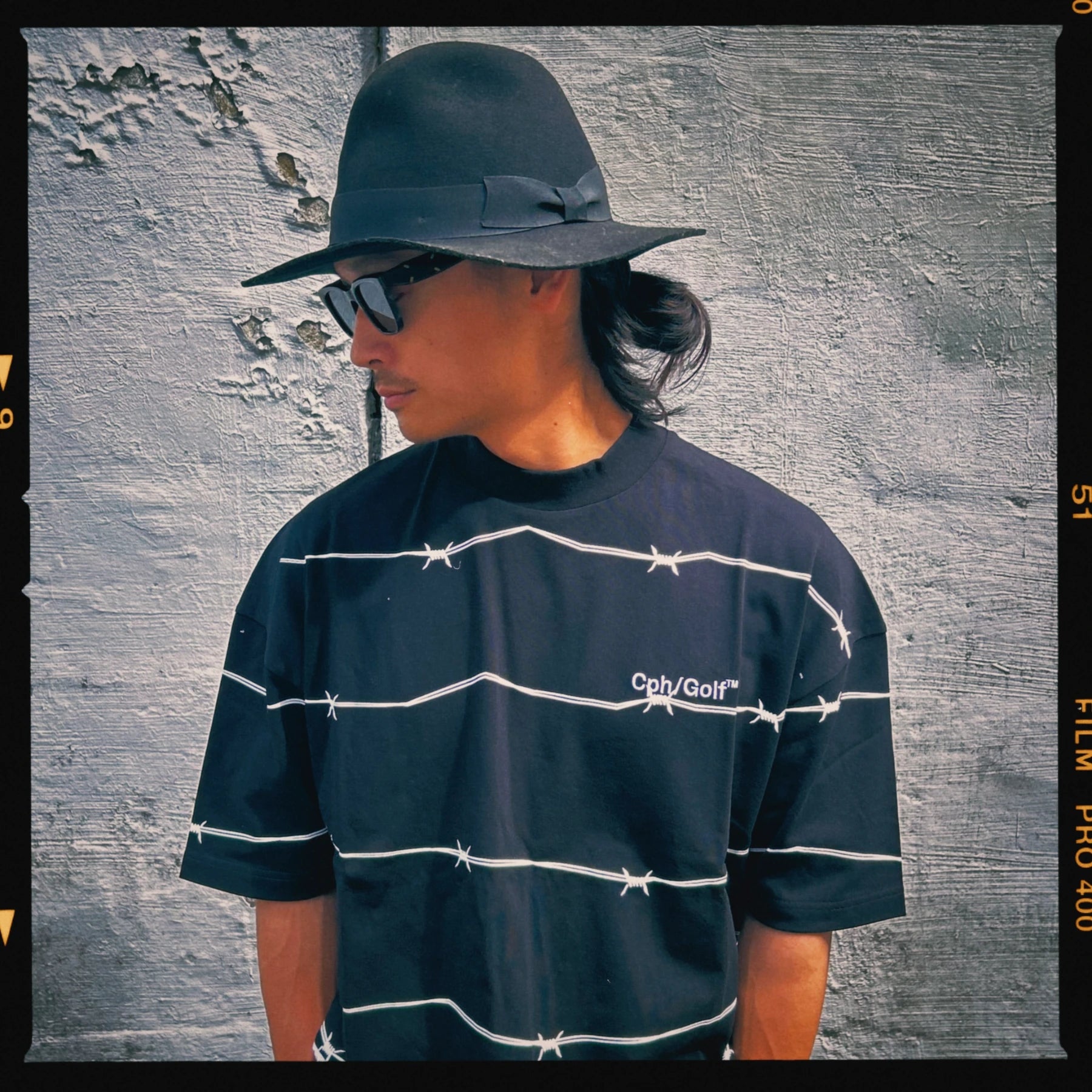 WIRED BORDER OVERSIZE TEE – Cph/Golf™︎