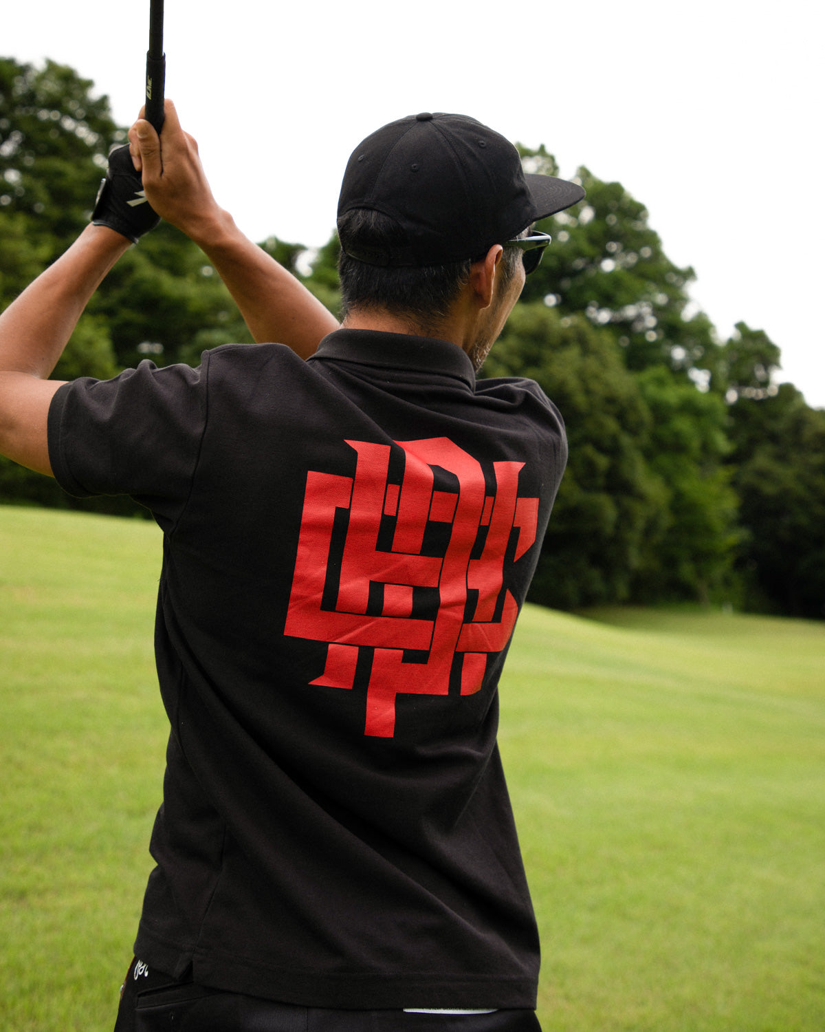 26SS Cph/Golf OVERLAP LOGO SS POLO ブラック OVERLAP LOGO SUMMER POLO - BLACK - – Cph/Golf™︎