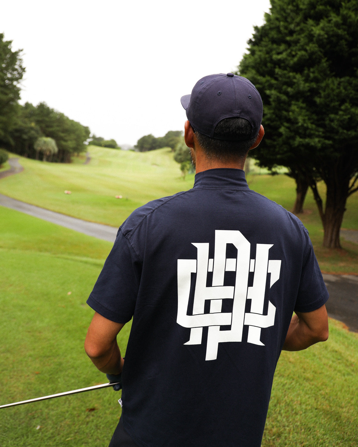 OVERLAP LOGO SUMMER MOCK NECK TEE - WHITE - – Cph/Golf™︎