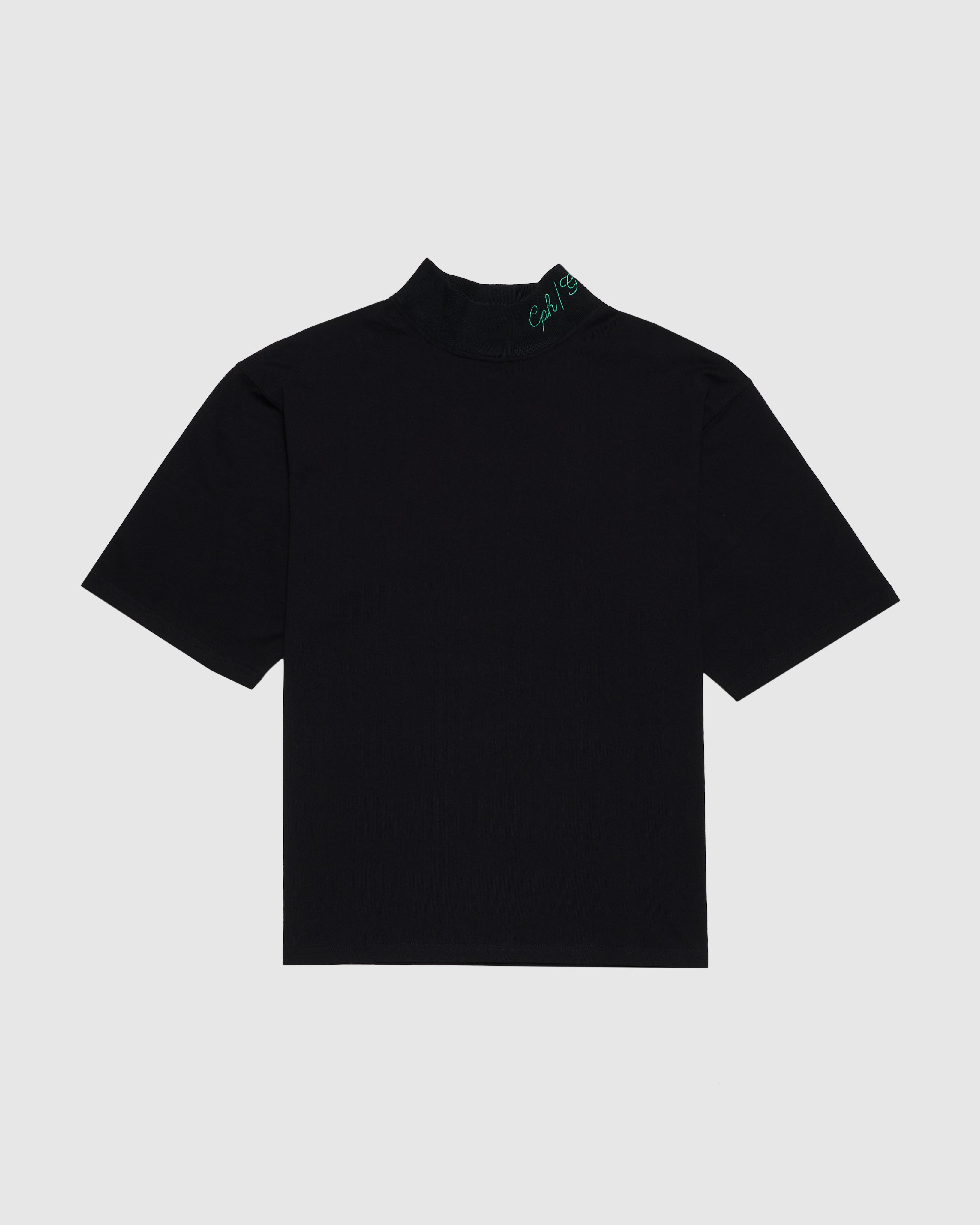 【Captains Helm Golf】 Mock Neck Logo Tee Cph/Golf™ LOGO HALF MOCK NECK TEE BROWN – Cph/Golf™︎