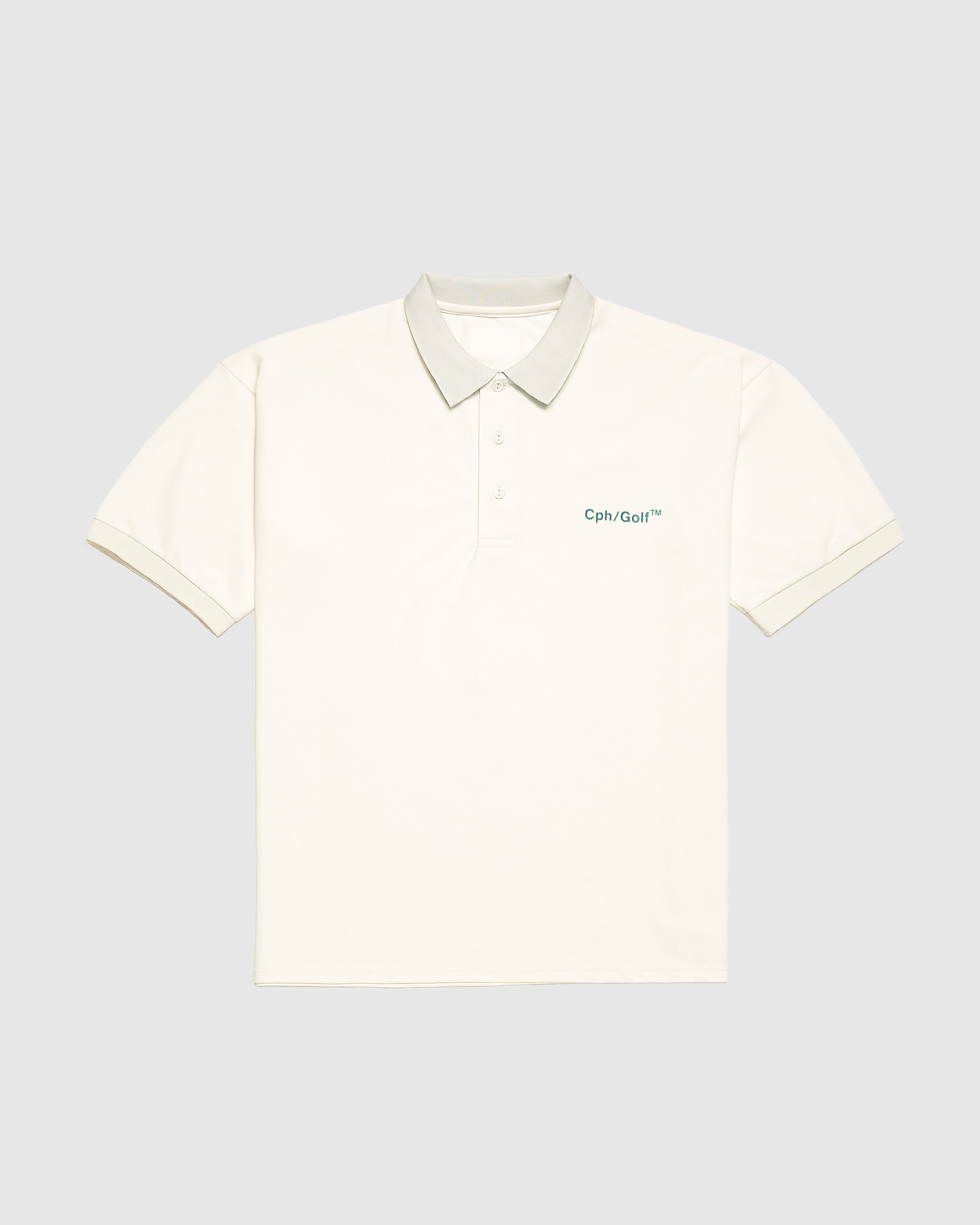Cph/G ホワイトポロシャツ Cph/G ホワイトポロシャツ CAPTAINS HELM GOLF #Cph/Golf TM POLO -OFF