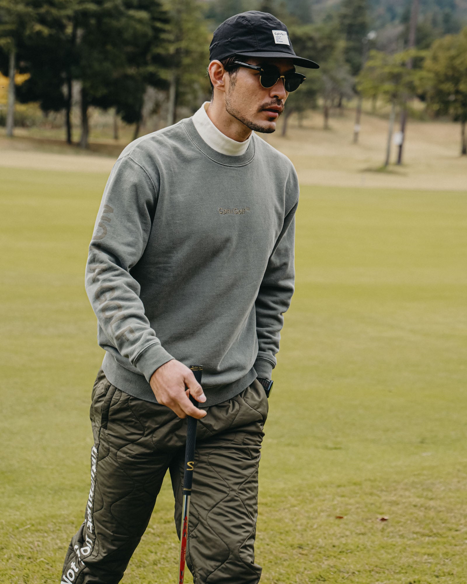 MILITARY CREW SWEAT - OLIVE - – Captains Helm Golf