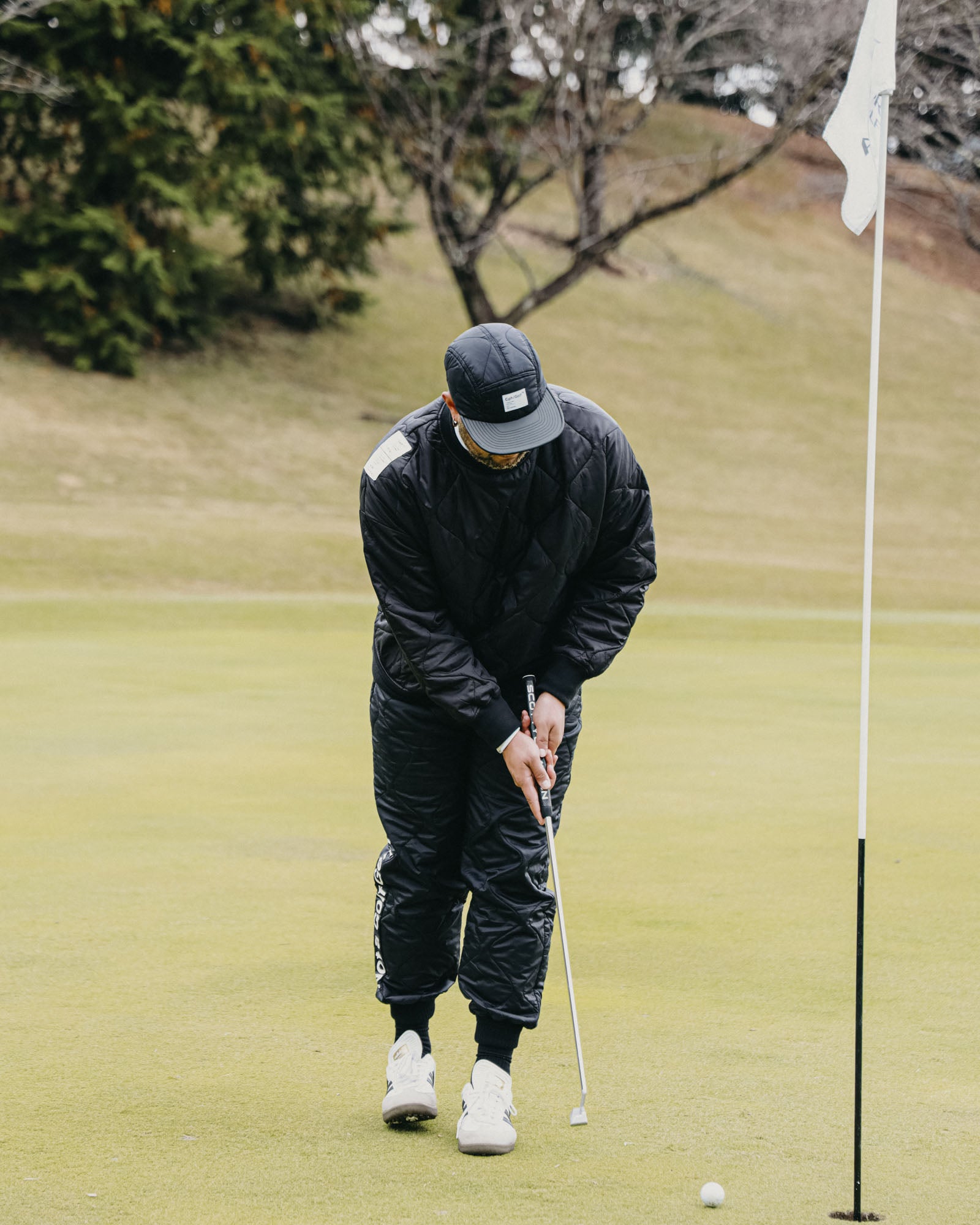 QUILTING WARM P/O JACKET - BLACK - – Cph/Golf™︎