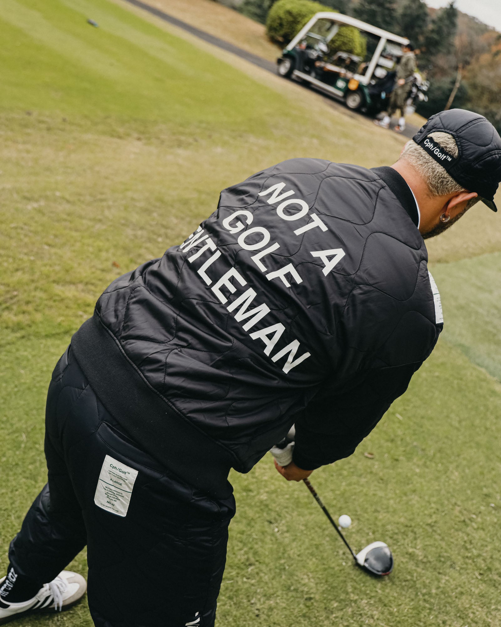 QUILTING WARM P/O JACKET - BLACK - – Cph/Golf™︎