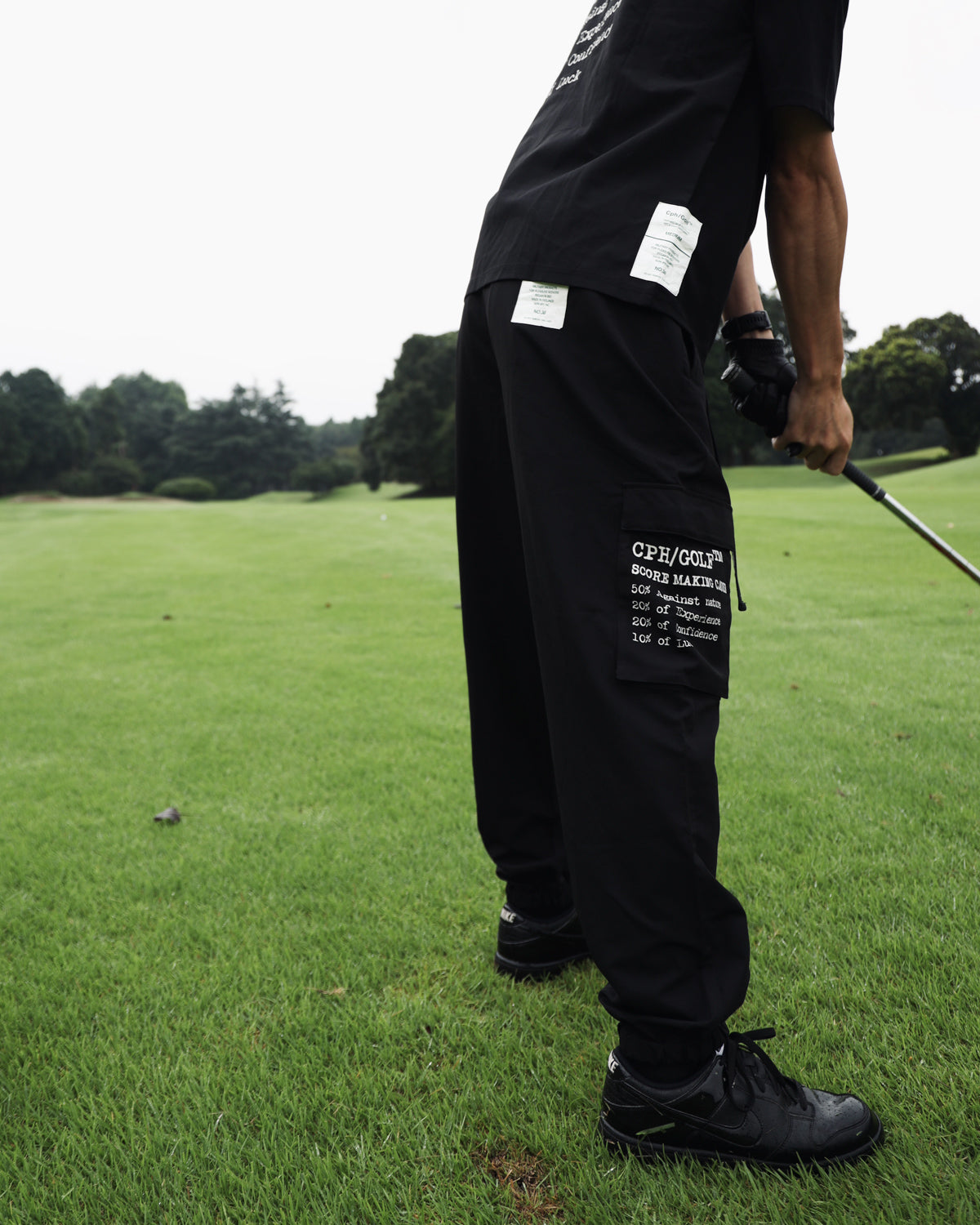 ADJUSTABLE CARGO PANTS - BLACK - – Cph/Golf™︎