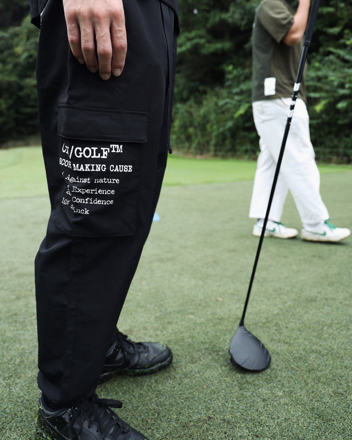 ADJUSTABLE CARGO PANTS - BLACK - – Cph/Golf™︎