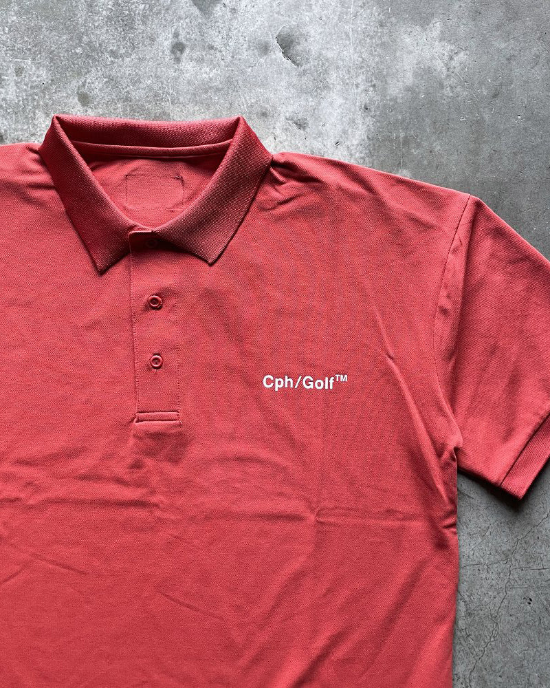 CAPTAINS HELM GOLF #Cph/Golf TM POLO -RED- – Cph/Golf™︎