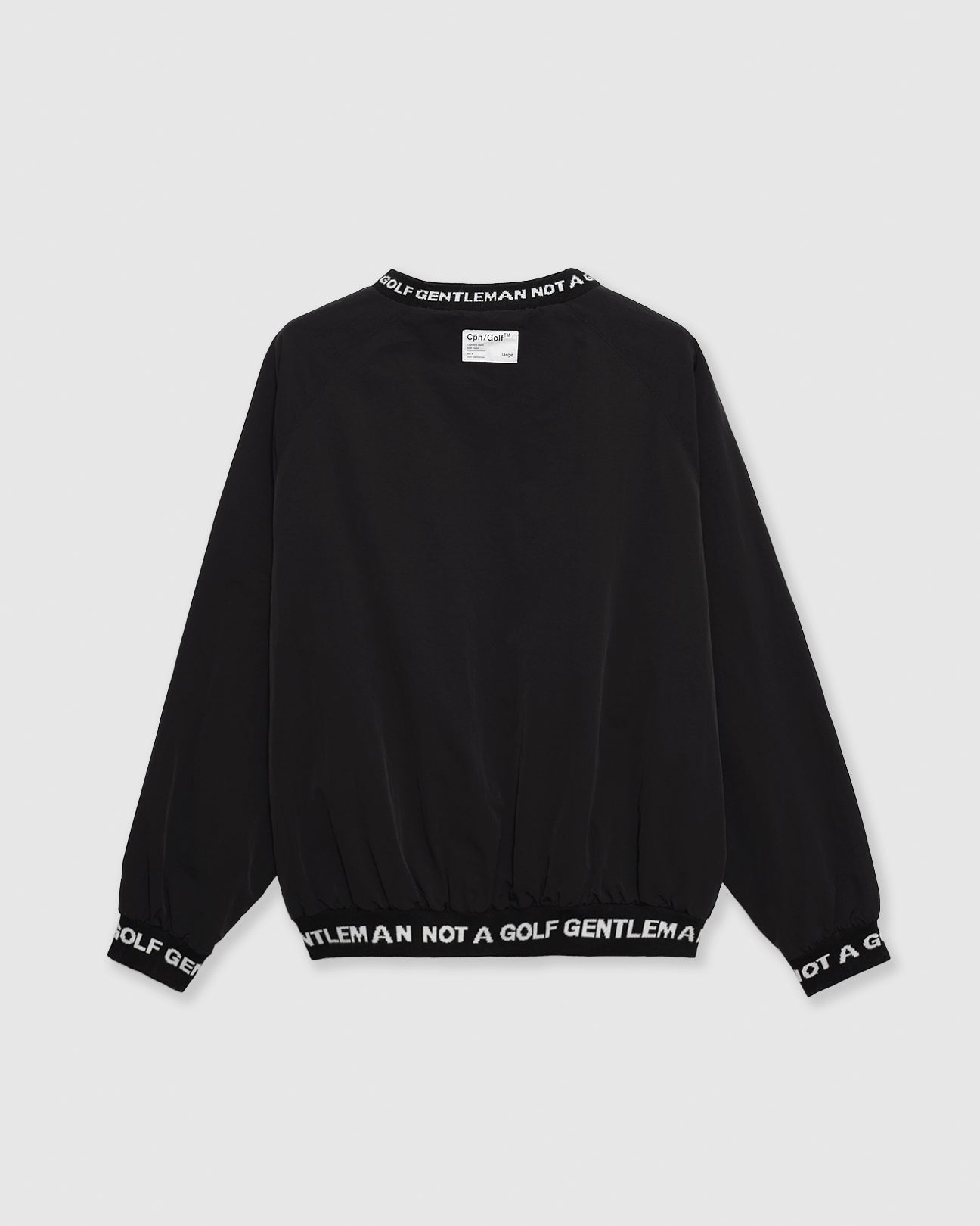 CLUB NYLON P/O JACKET - BLACK - – Cph/Golf™︎