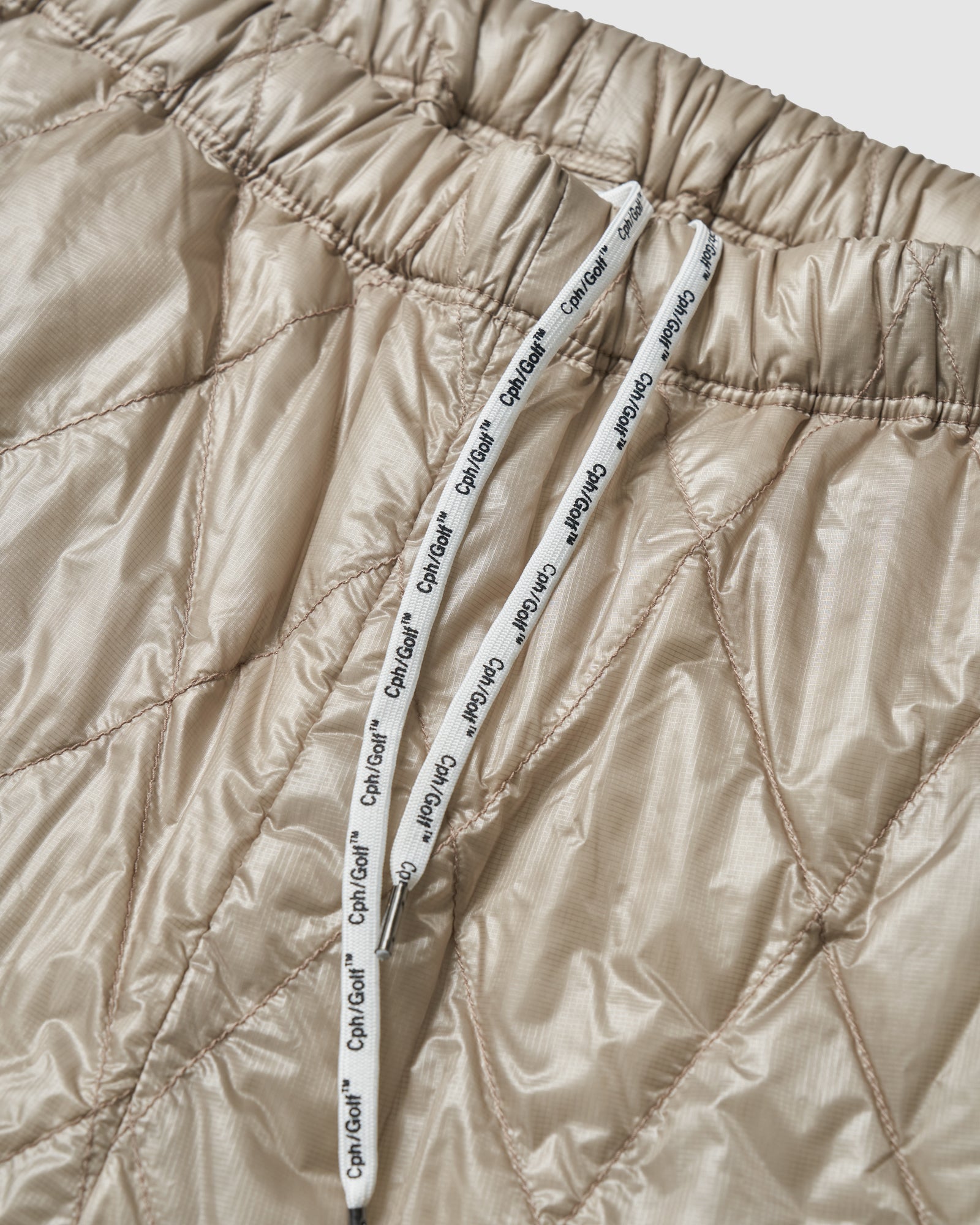 NANGA® × Cph/Golf™ #QLT DOWN TRACK PANTS - BEIGE - – Cph/Golf™︎