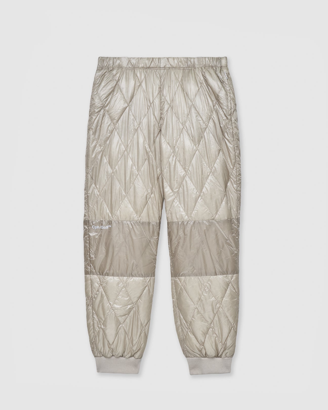 NANGA® × Cph/Golf™ #QLT DOWN TRACK PANTS - BEIGE - – Cph/Golf™︎