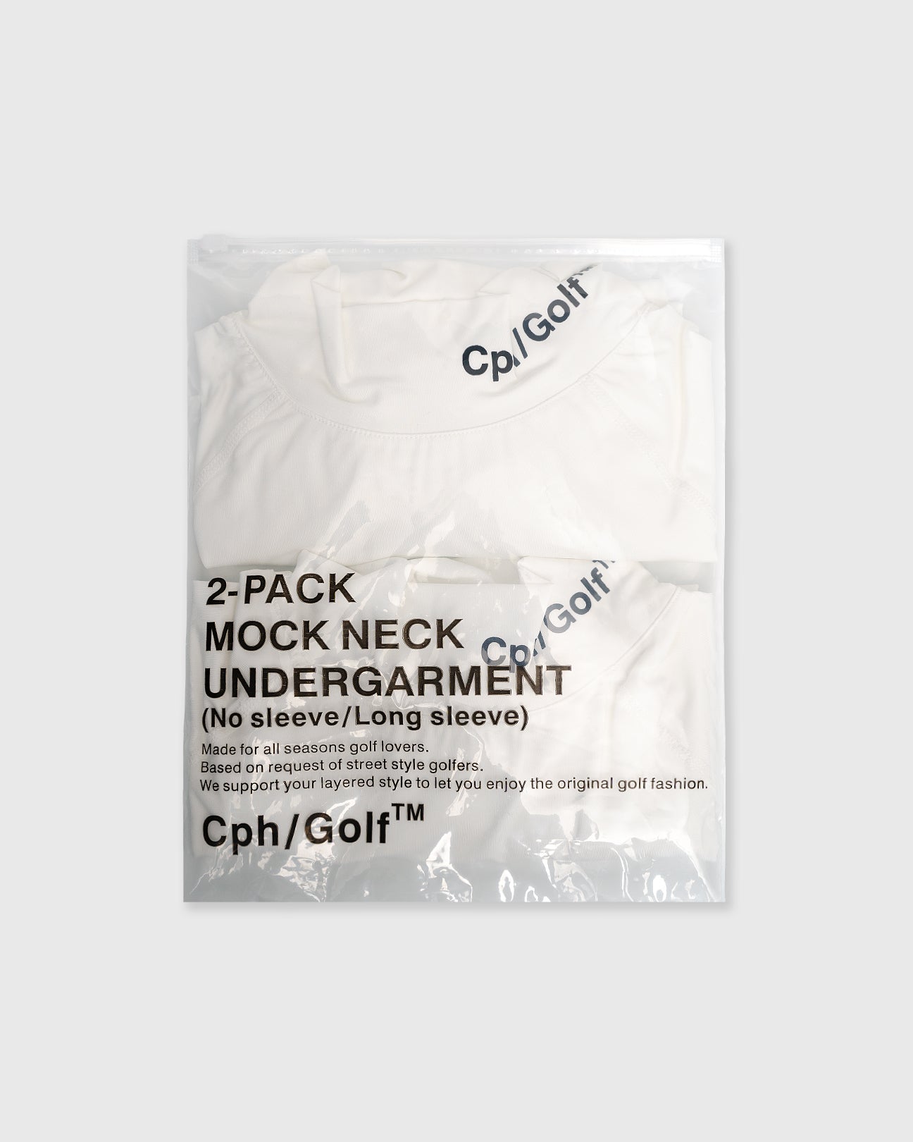 新品未使用Cph/Golf モックネックアンダーガーメント 2パック キャプテンズヘルム ゴルフ 2パック モック ネック アンダー