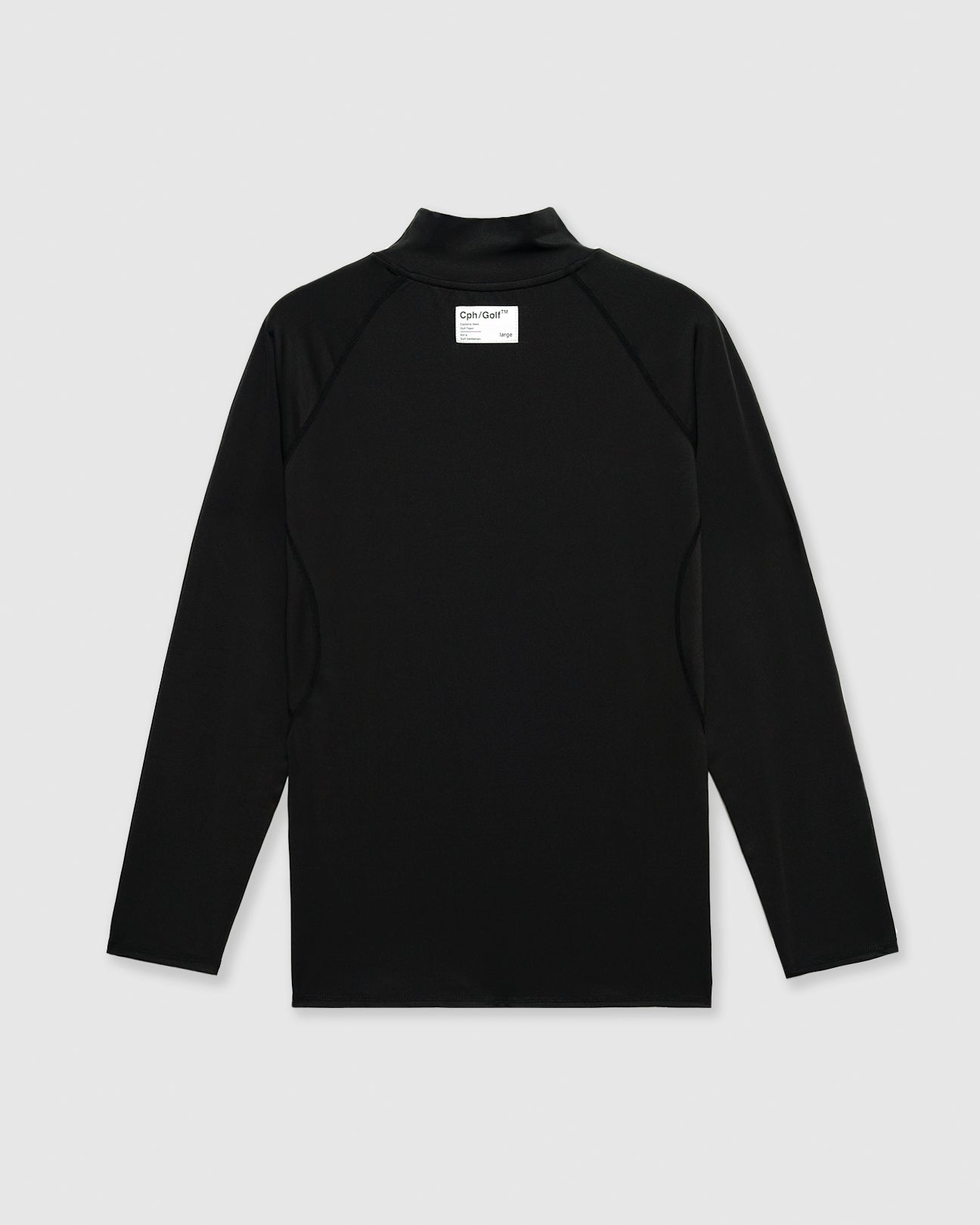 2PC MOCK NECK UNDERGARMENT - BLACK - – Cph/Golf™︎